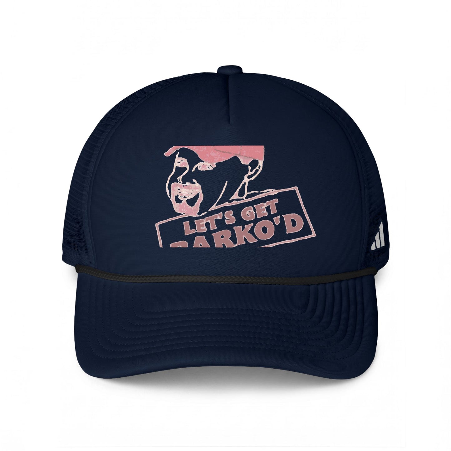 Barkopalooza 1998 Let's Get Barko'd Trucker Hat in Team Navy Blue / Black / White | Genius Mangoes