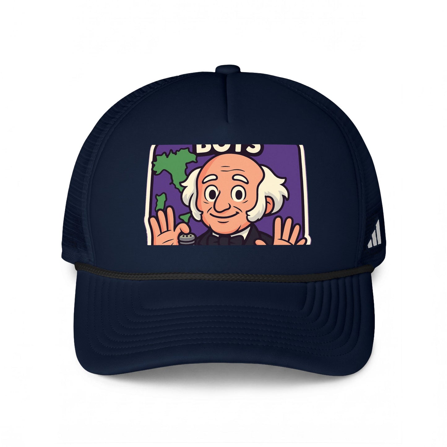 The Van Buren Boys Trucker Hat in Team Navy Blue / Black / White | Genius Mangoes