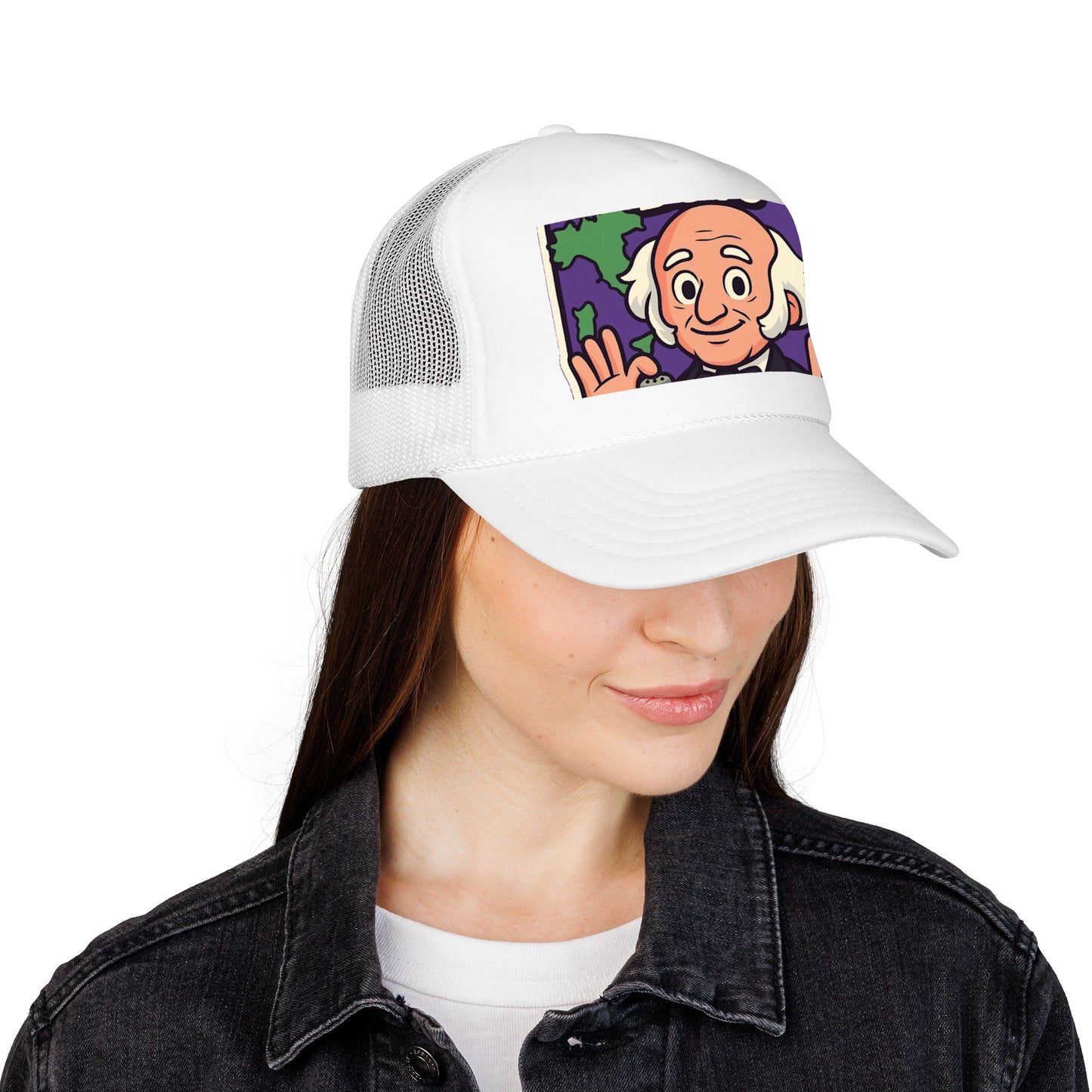 The Van Buren Boys Foam Trucker Hat - lifestyle view | Genius Mangoes