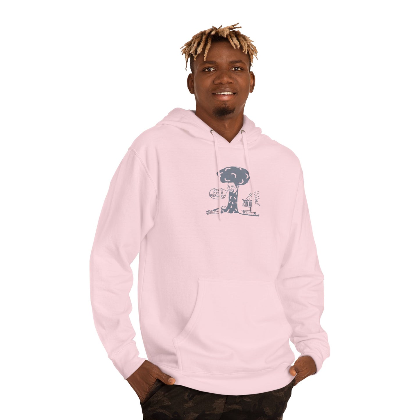 Barkopalooza 2005 - How's Your Burger Premium Hoodie (Independent Trading SS4500) | Genius Mangoes