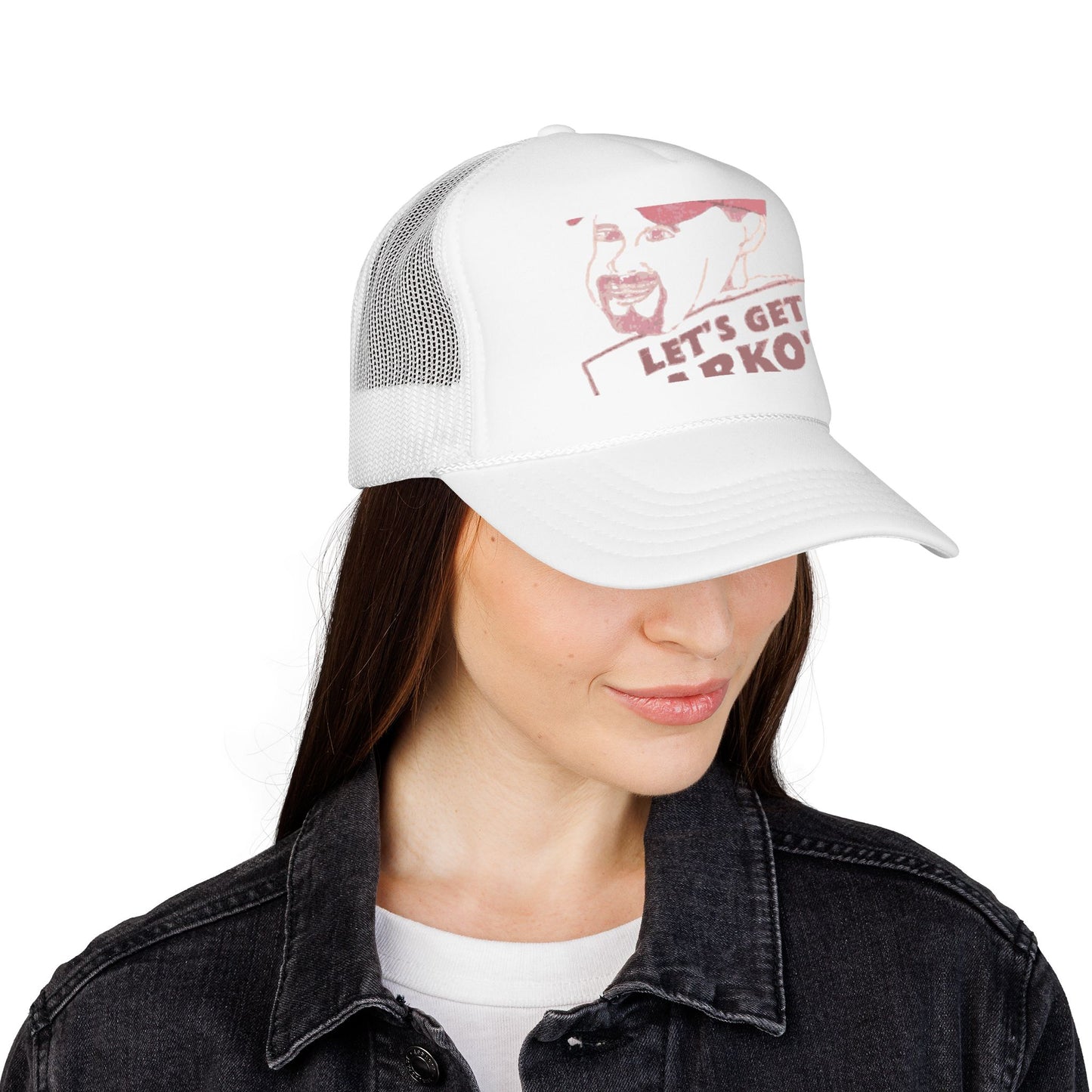 Barkopalooza 1998 Let's Get Barko'd Foam Trucker Hat - lifestyle view | Genius Mangoes