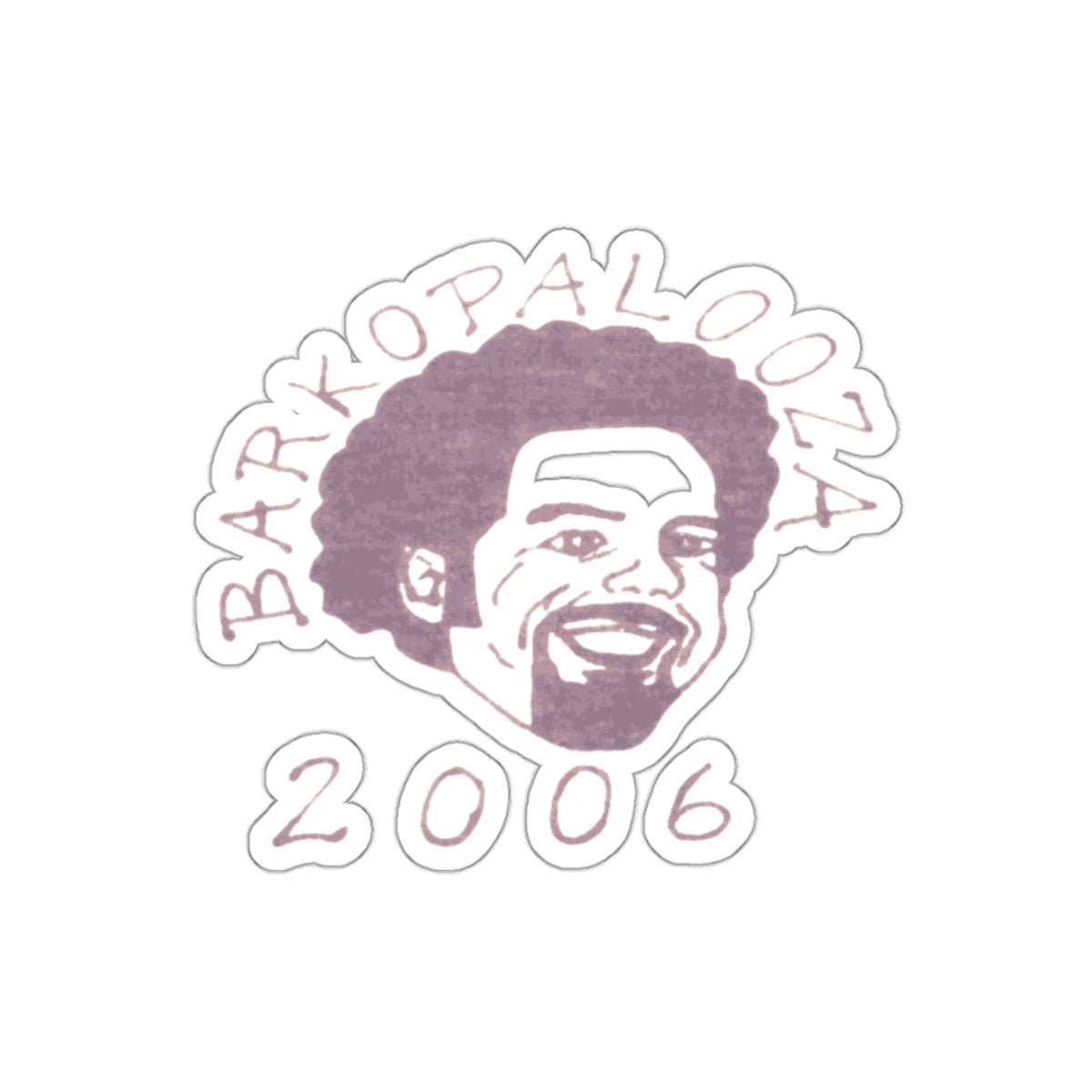 Barkopalooza 2006 Die-Cut Sticker - 5 inch waterproof vinyl decal | Genius Mangoes