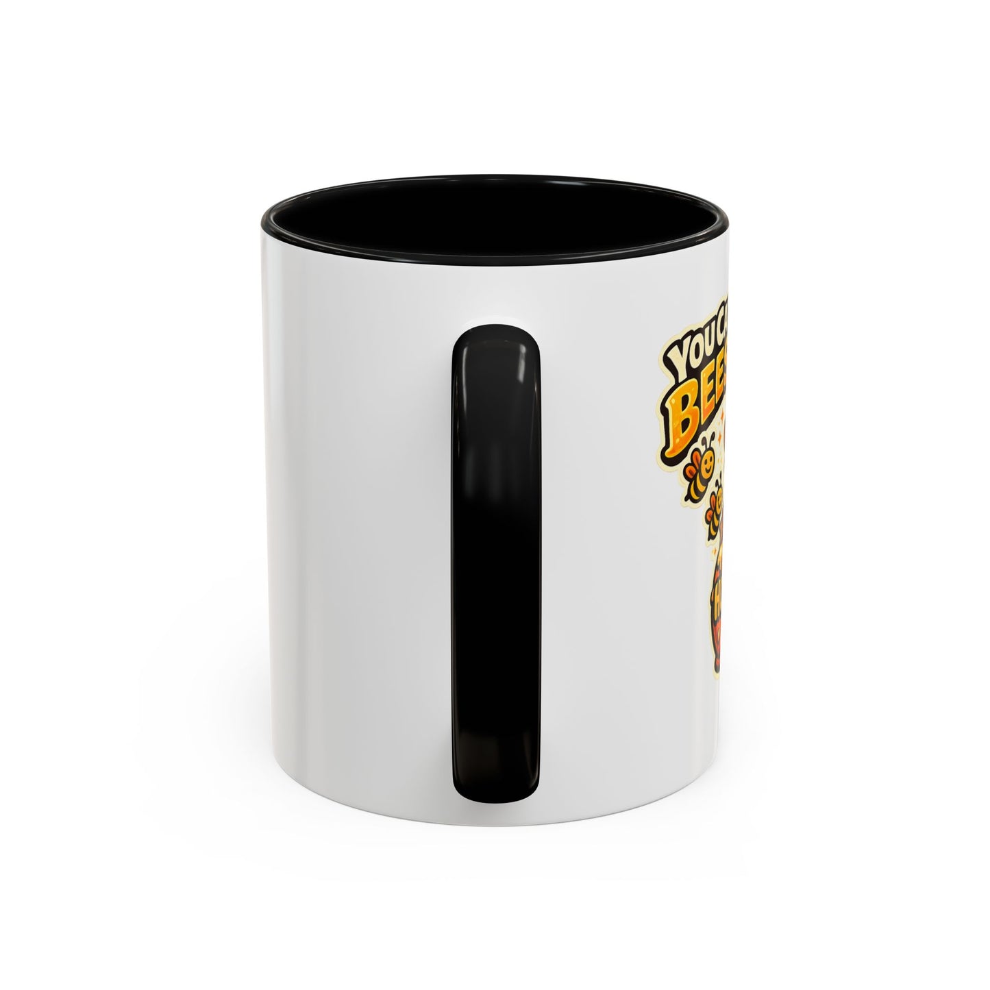 You Catch More Bees with Honey Coffee Mug - Color Accent 11oz and 15oz | Genius Mangoes