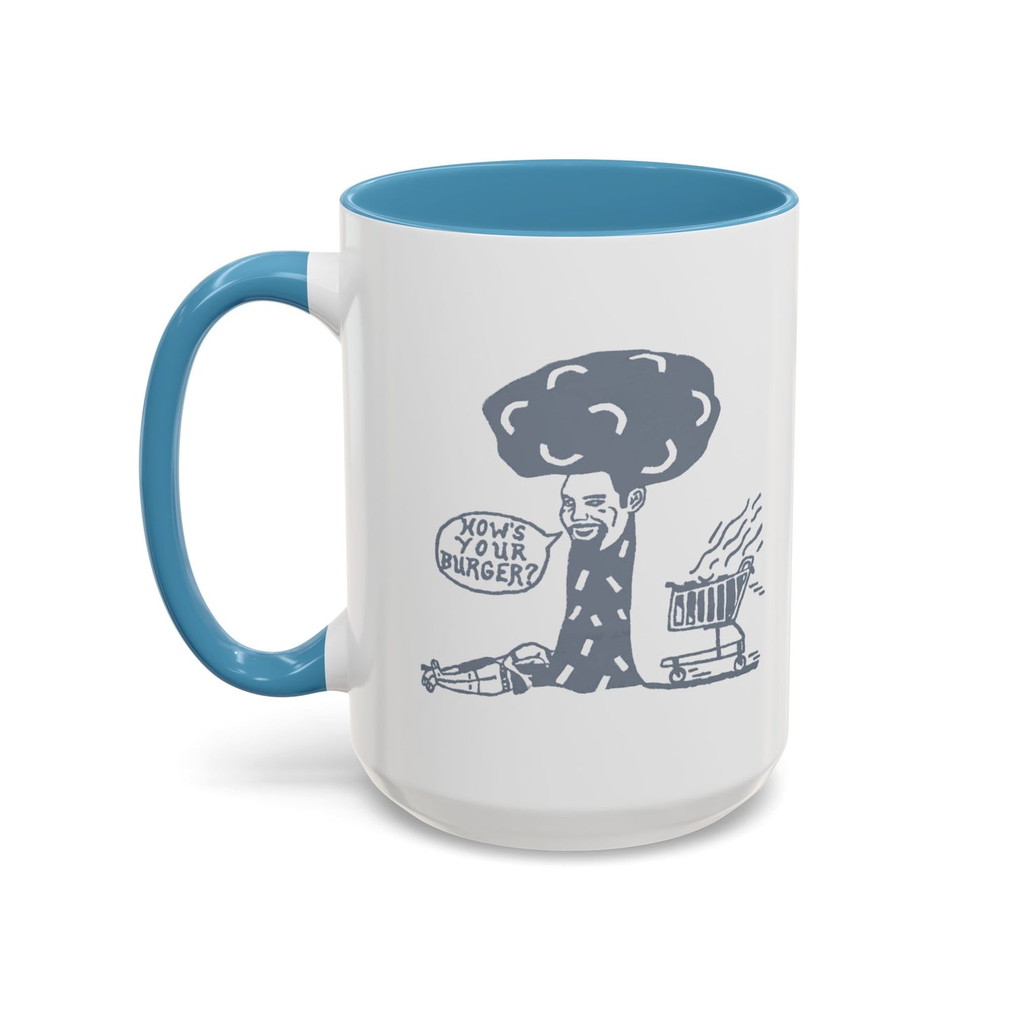 Barkopalooza 2005 - How's Your Burger Coffee Mug - Color Accent 11oz and 15oz | Genius Mangoes