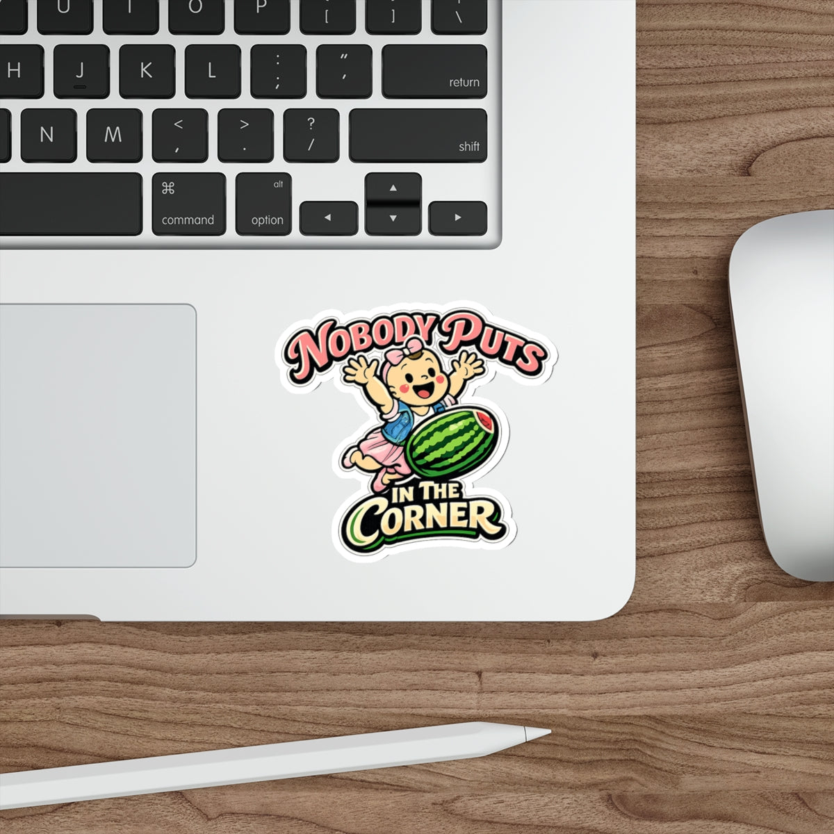 Corner Baby Die-Cut Sticker - Waterproof Vinyl Decal | Genius Mangoes