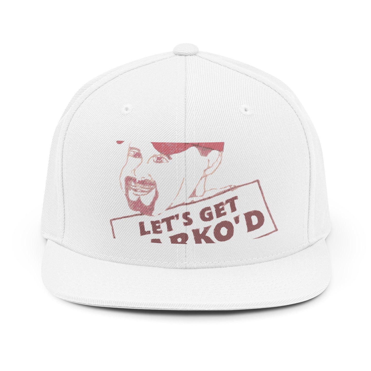 Barkopalooza 1998 Let's Get Barko'd Snapback Hat in White | Genius Mangoes