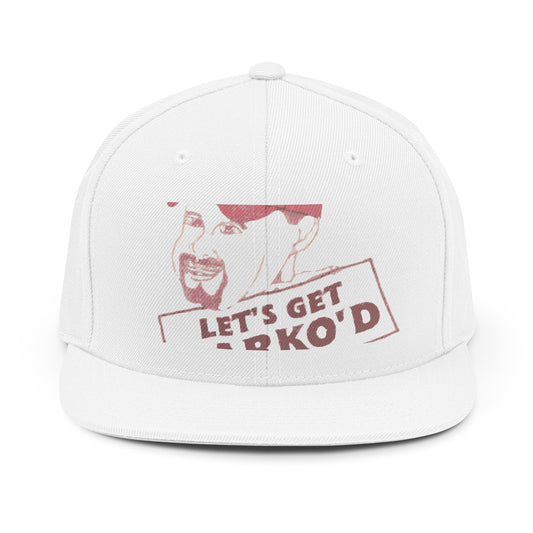 Barkopalooza 1998 Let's Get Barko'd Snapback Hat in White | Genius Mangoes