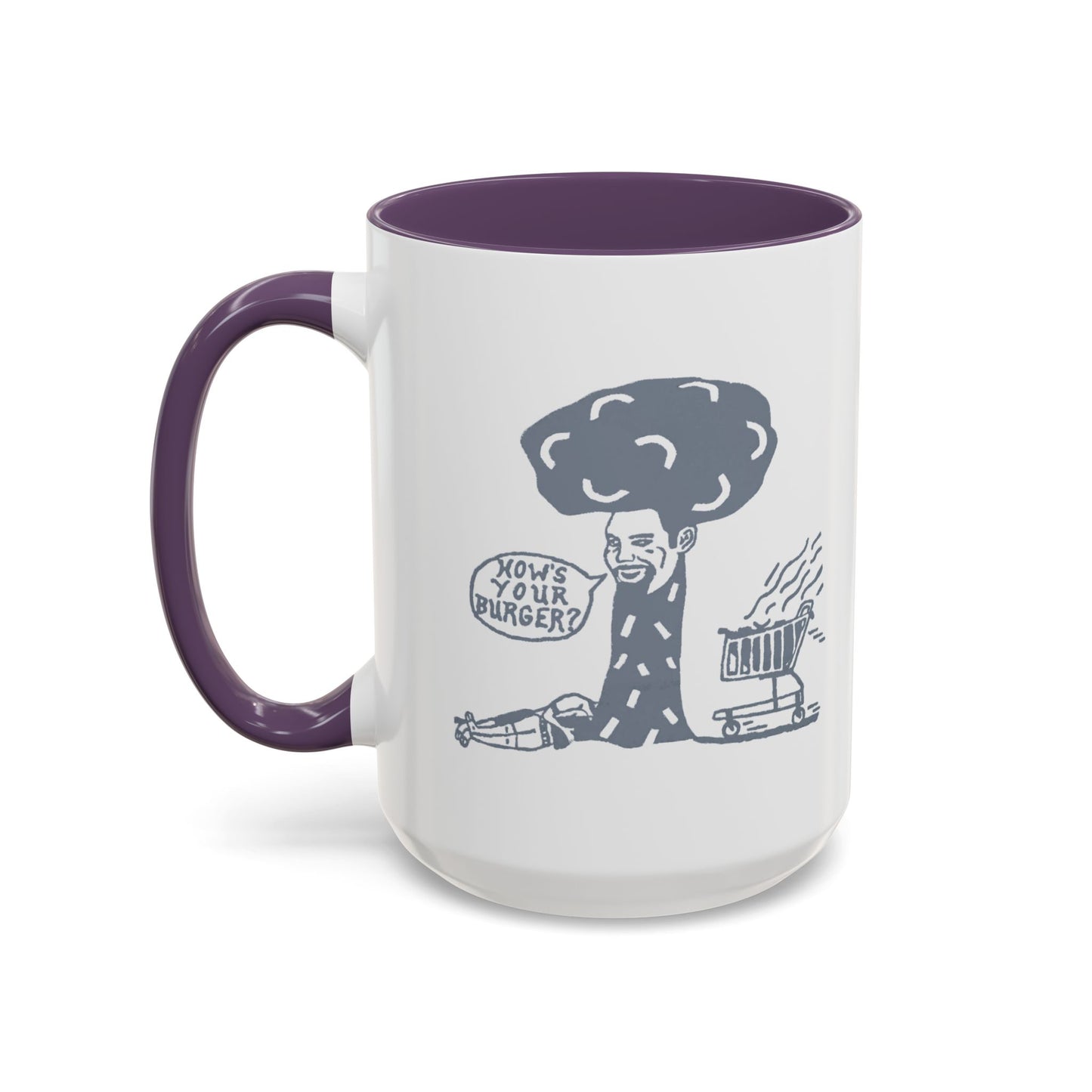 Barkopalooza 2005 - How's Your Burger Coffee Mug - Color Accent 11oz and 15oz | Genius Mangoes