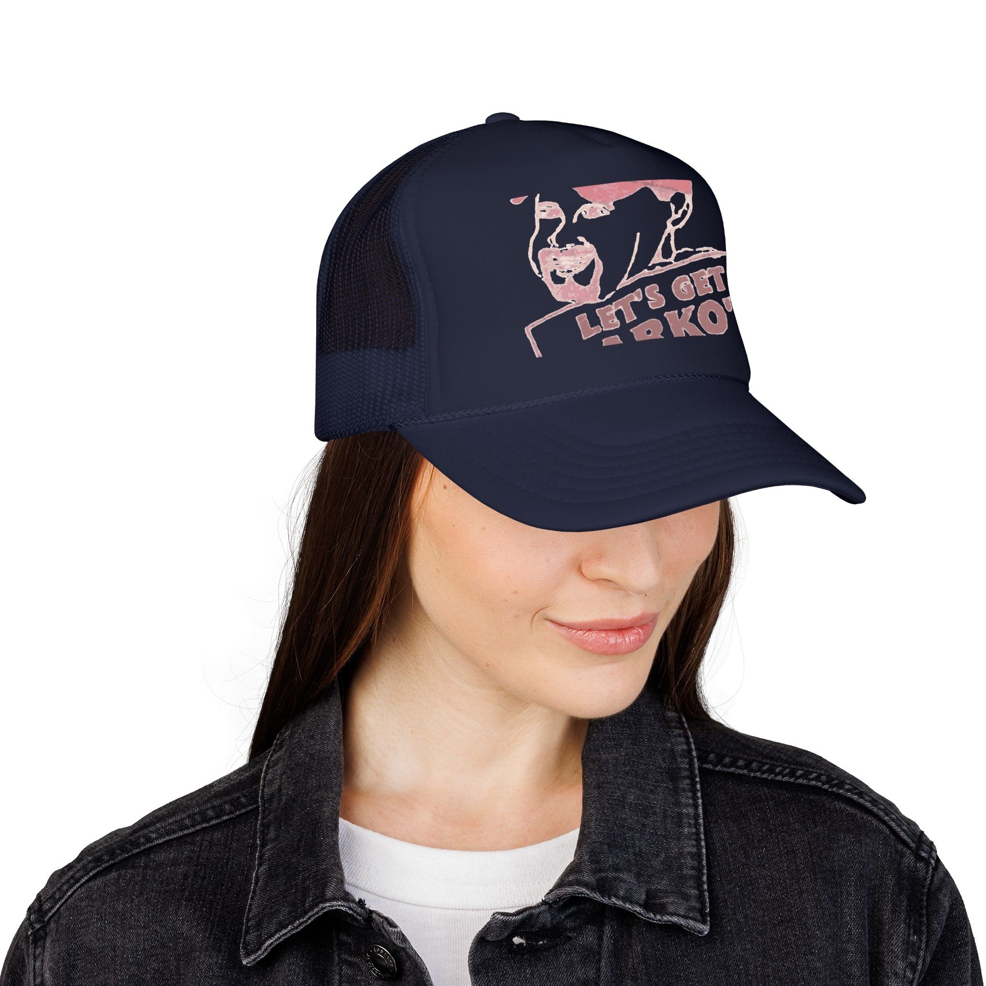 Barkopalooza 1998 Let's Get Barko'd Foam Trucker Hat - lifestyle view | Genius Mangoes