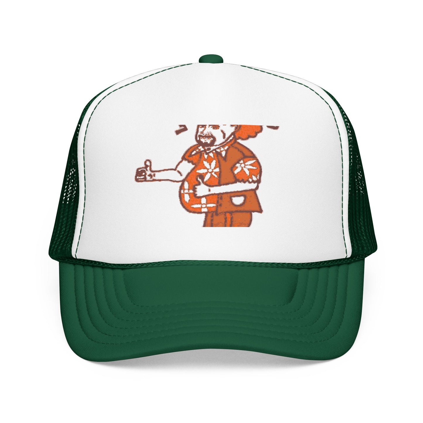 Barkopalooza 1999 Retro Foam Trucker Hat in Kelly/ White/ Kelly | Genius Mangoes