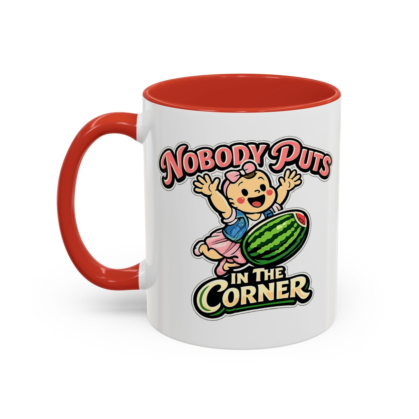 Corner Baby Coffee Mug - Color Accent (11oz & 15oz) | Genius Mangoes