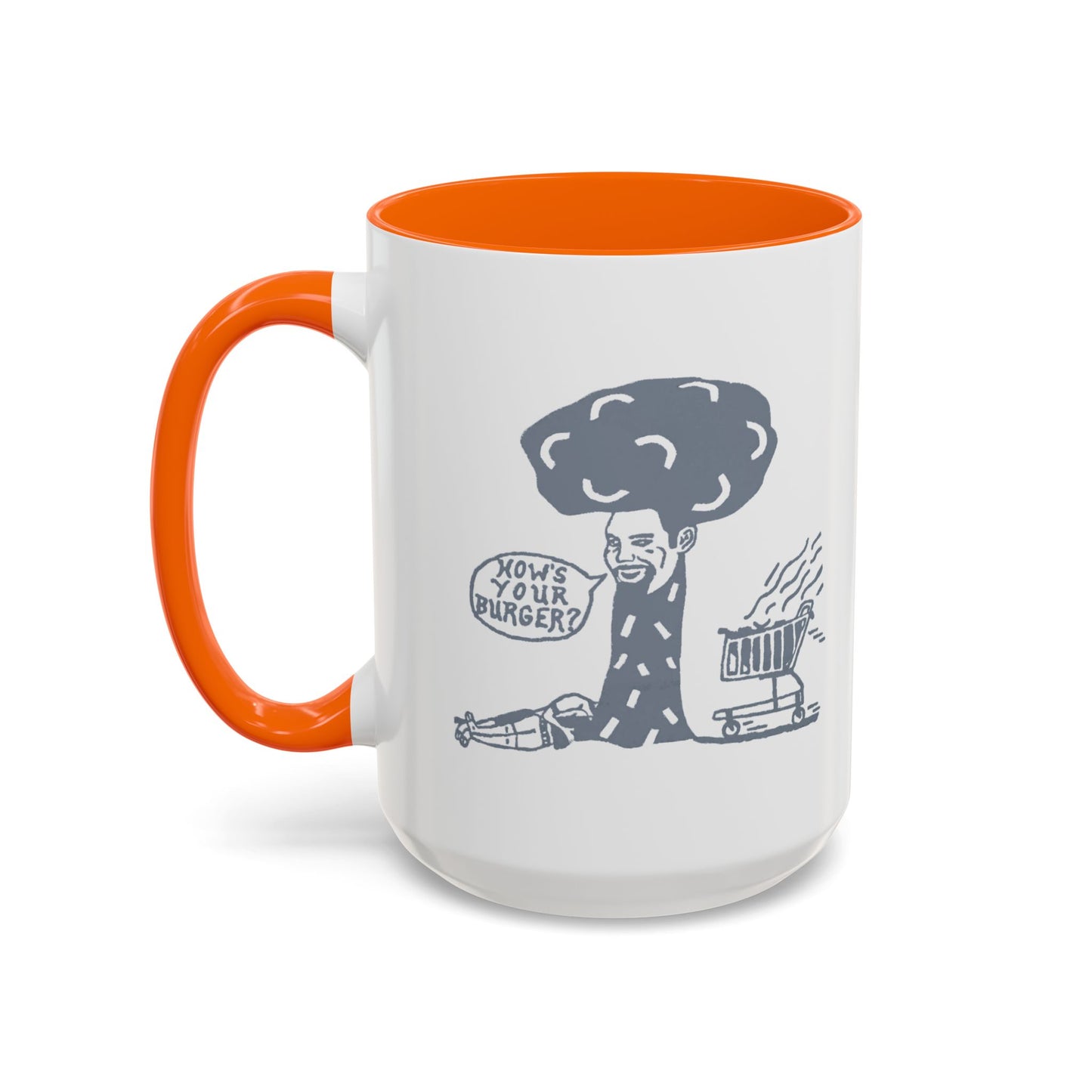 Barkopalooza 2005 - How's Your Burger Coffee Mug - Color Accent 11oz and 15oz | Genius Mangoes