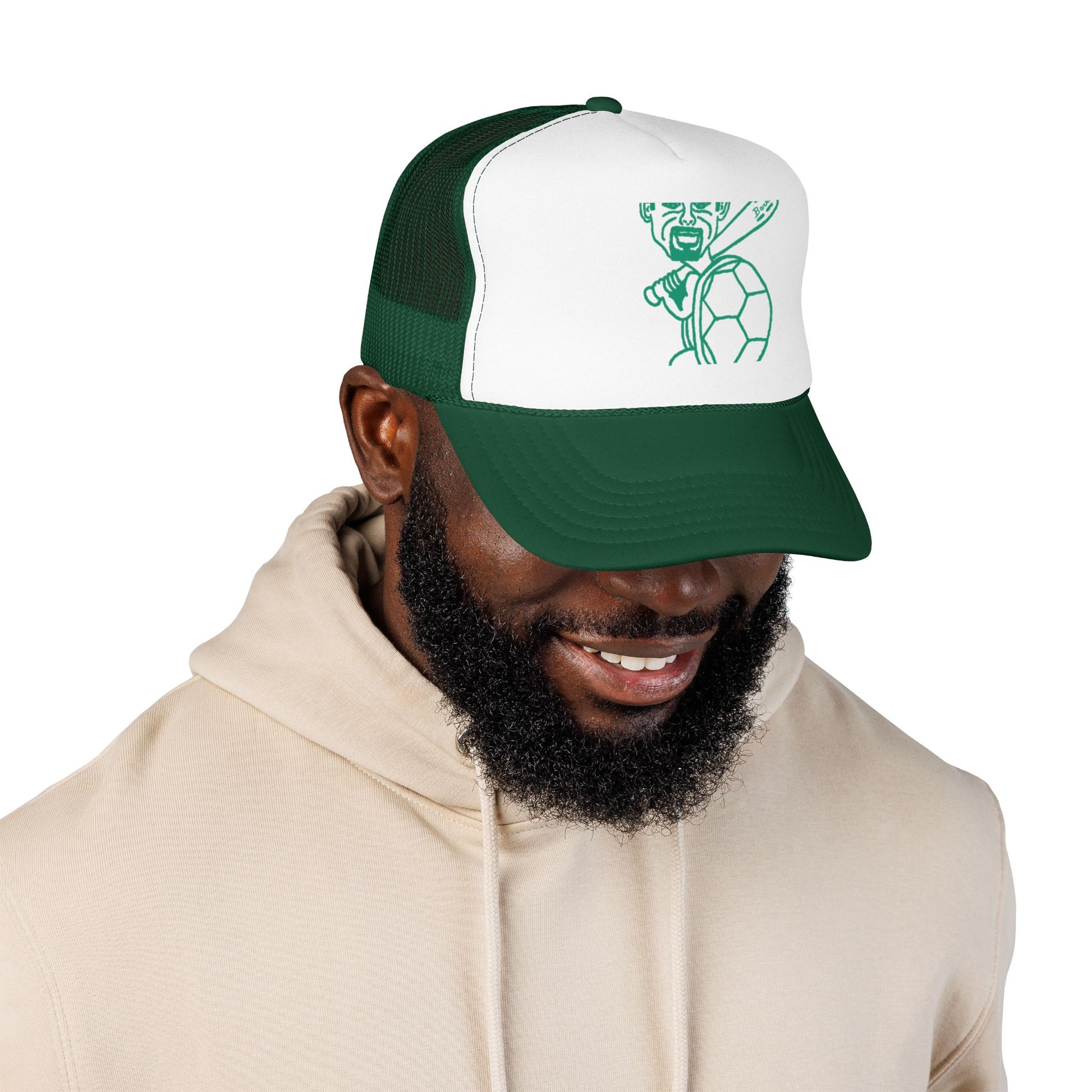 Barkopalooza Hit it Hard Foam Trucker Hat - lifestyle view | Genius Mangoes