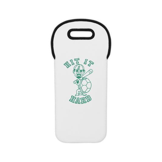 Barkopalooza - Hit it Hard Wine Tote Bag in White | Genius Mangoes