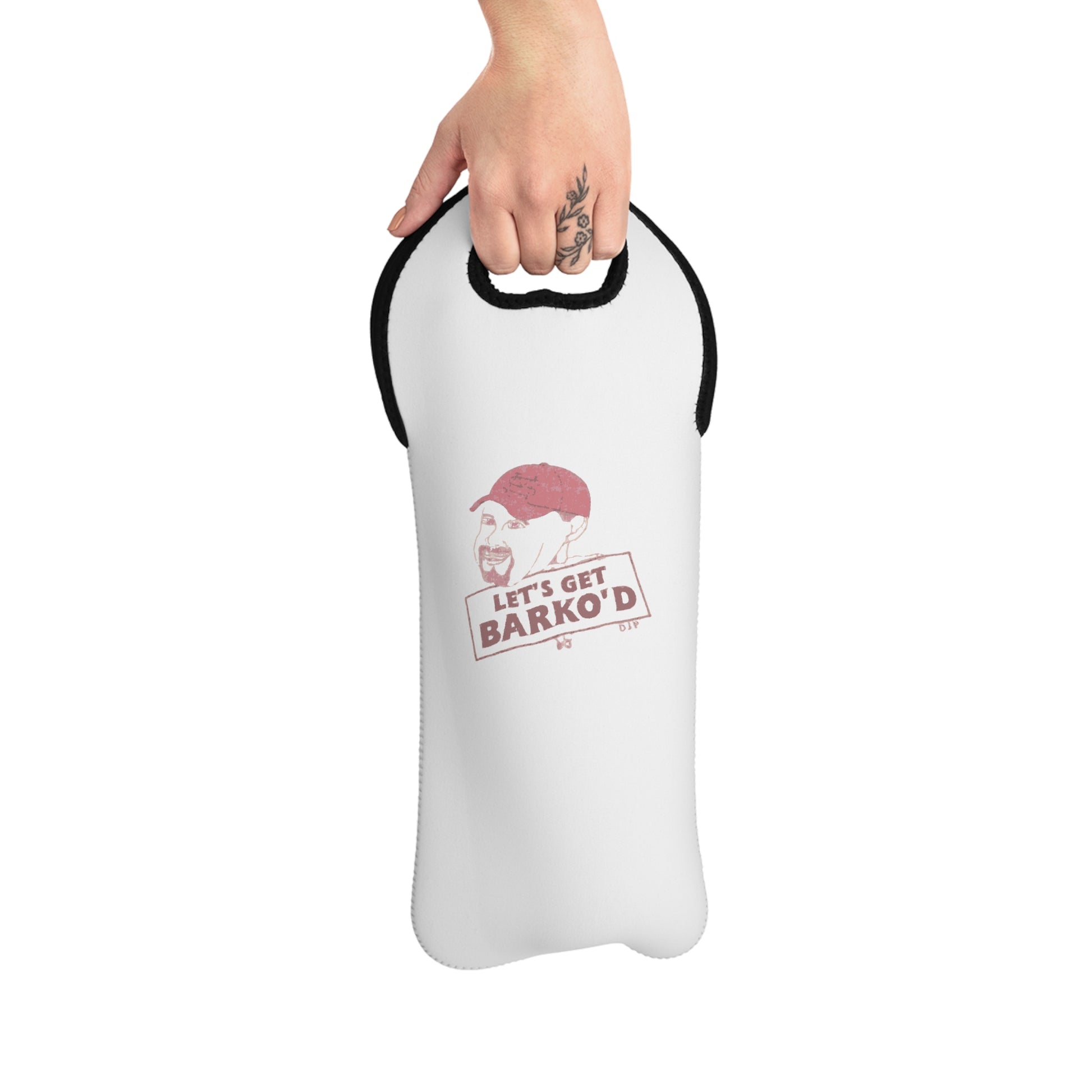 Barkopalooza 1998 - Let's Get Barko'd Wine Tote Bag - lifestyle view | Genius Mangoes