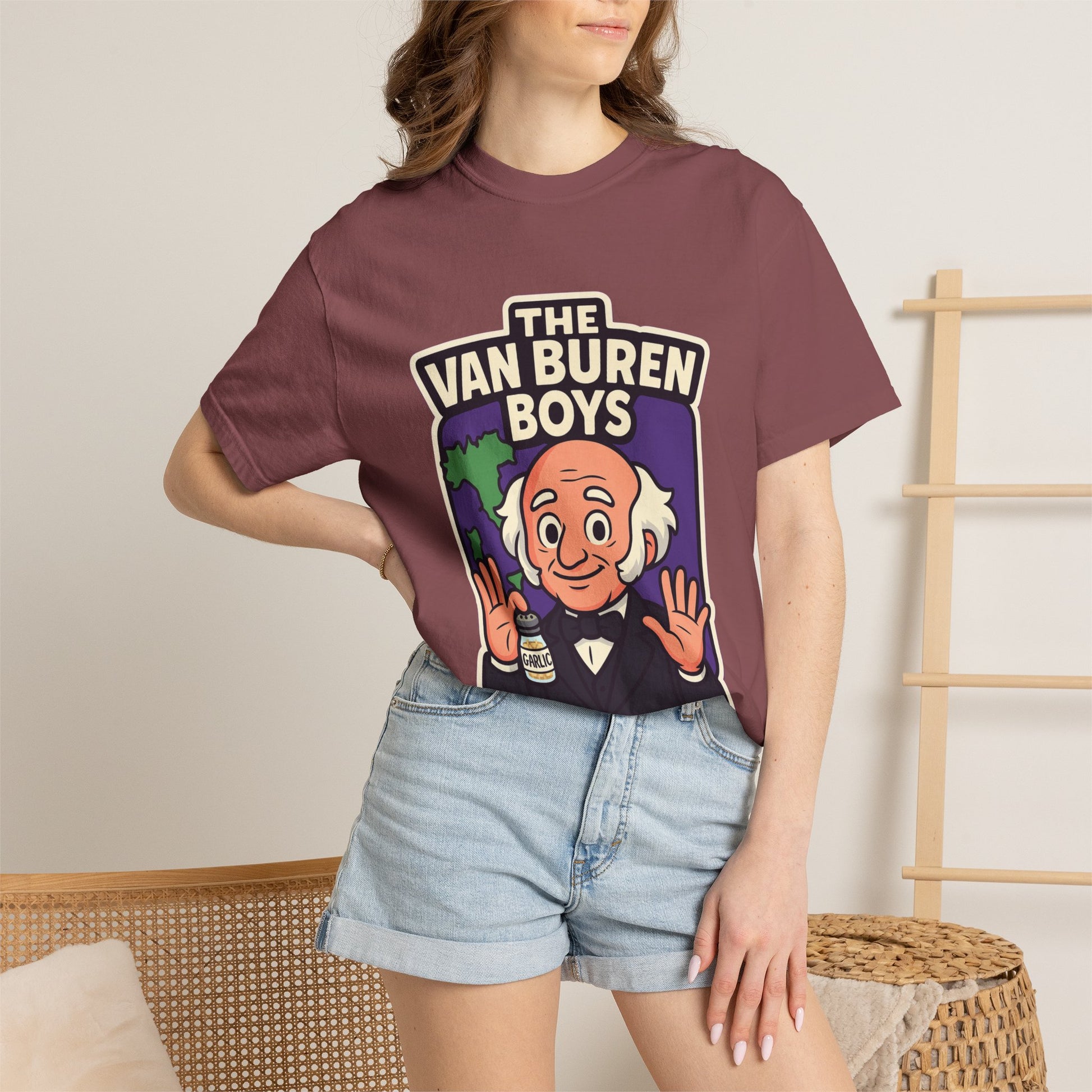 The Van Buren Boys Premium Tee - garment-dyed cotton | Genius Mangoes