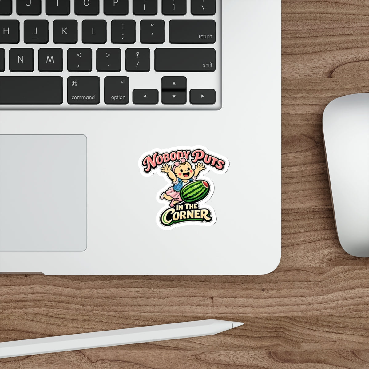 Corner Baby Die-Cut Sticker - Waterproof Vinyl Decal | Genius Mangoes