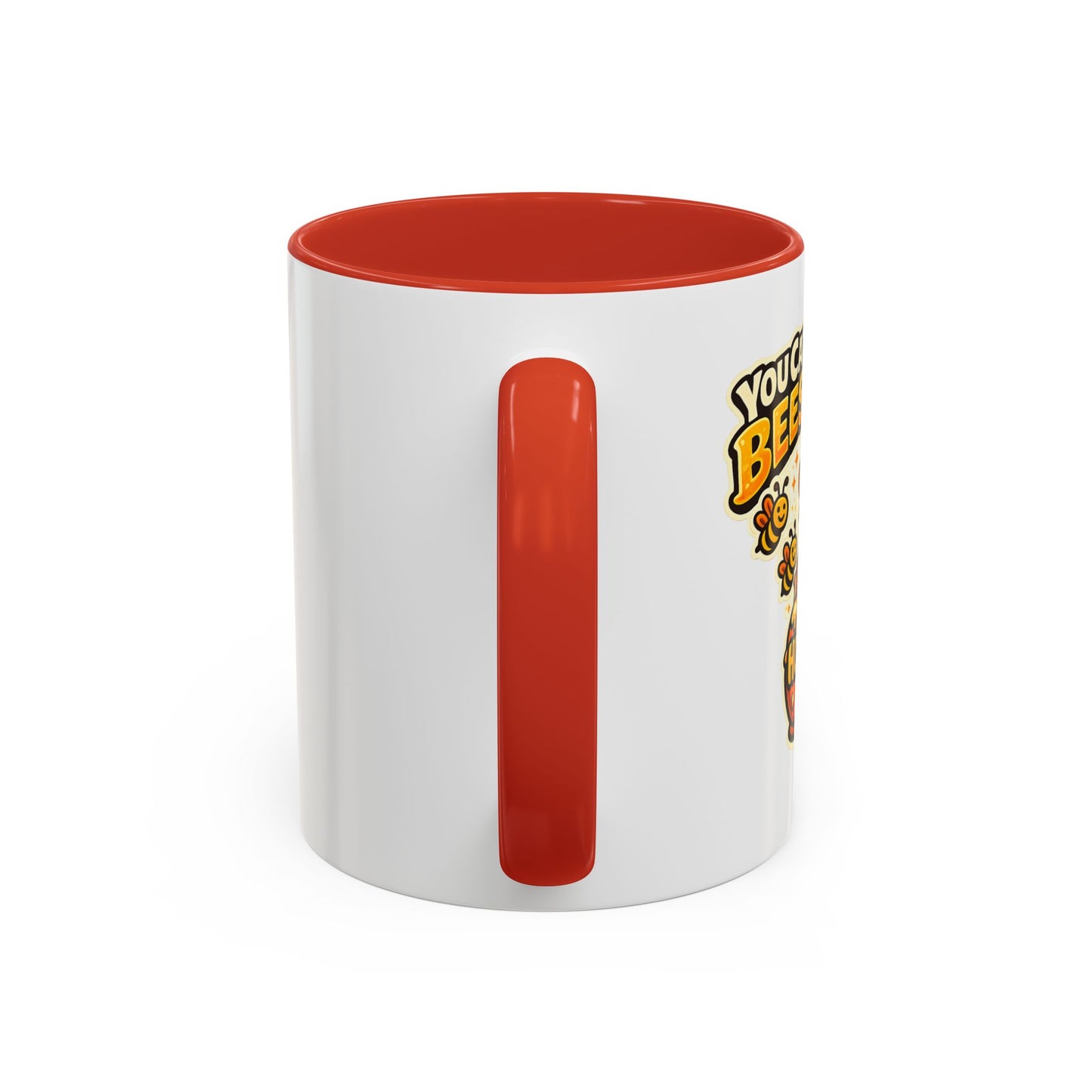 You Catch More Bees with Honey Coffee Mug - Color Accent 11oz and 15oz | Genius Mangoes