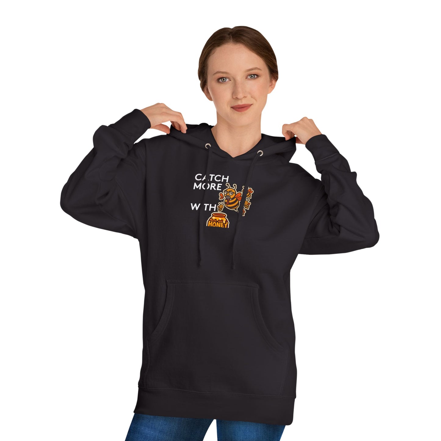 You Catch More Bees with Honey Premium Hoodie - heavyweight pullover | Genius Mangoes