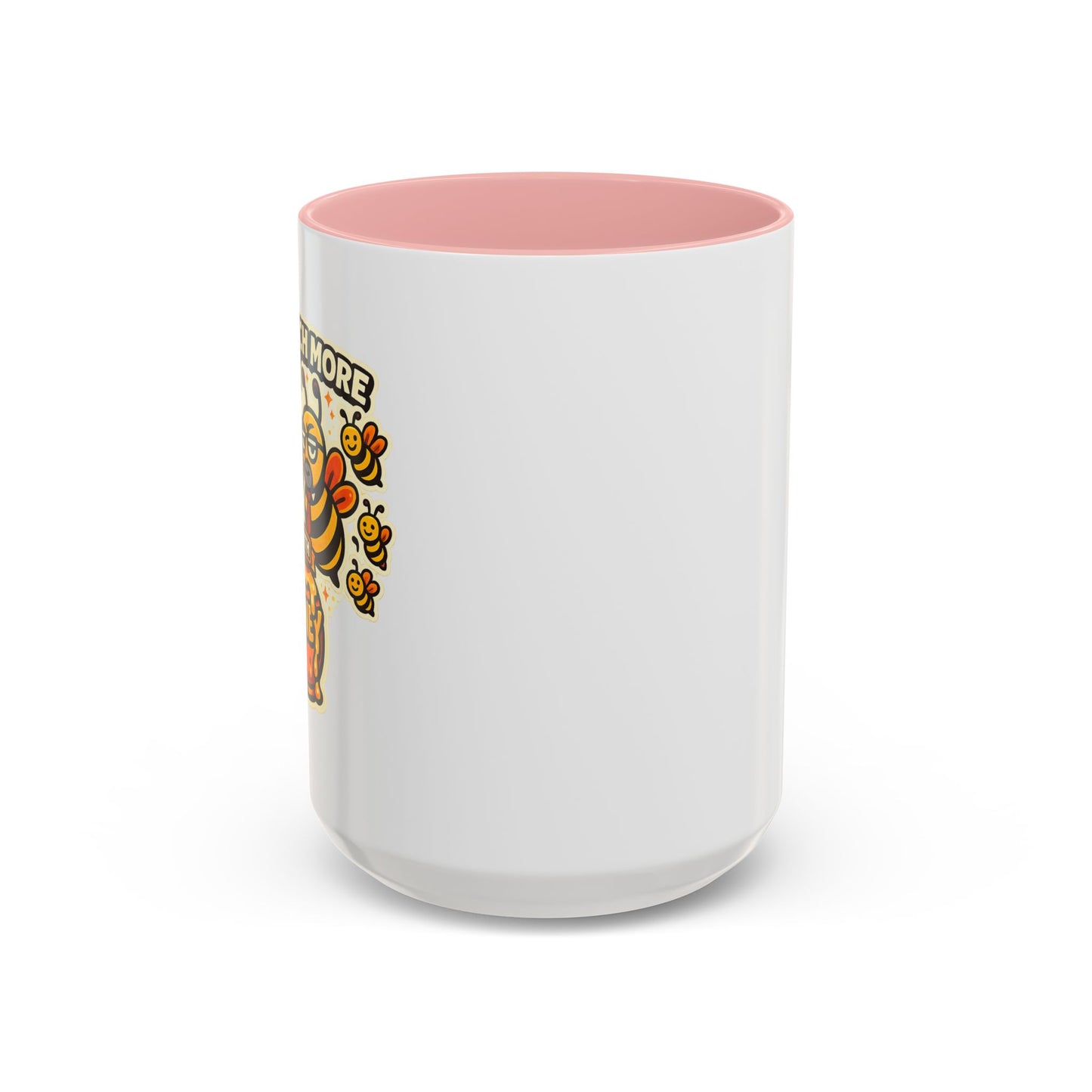 You Catch More Bees with Honey Coffee Mug - Color Accent 11oz and 15oz | Genius Mangoes