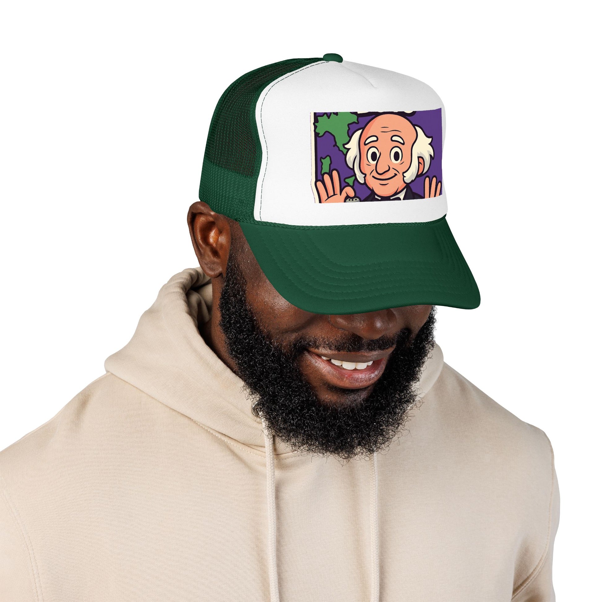 The Van Buren Boys Foam Trucker Hat - lifestyle view | Genius Mangoes
