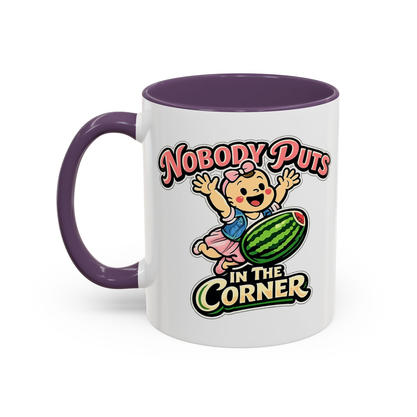 Corner Baby Coffee Mug - Color Accent (11oz & 15oz) | Genius Mangoes