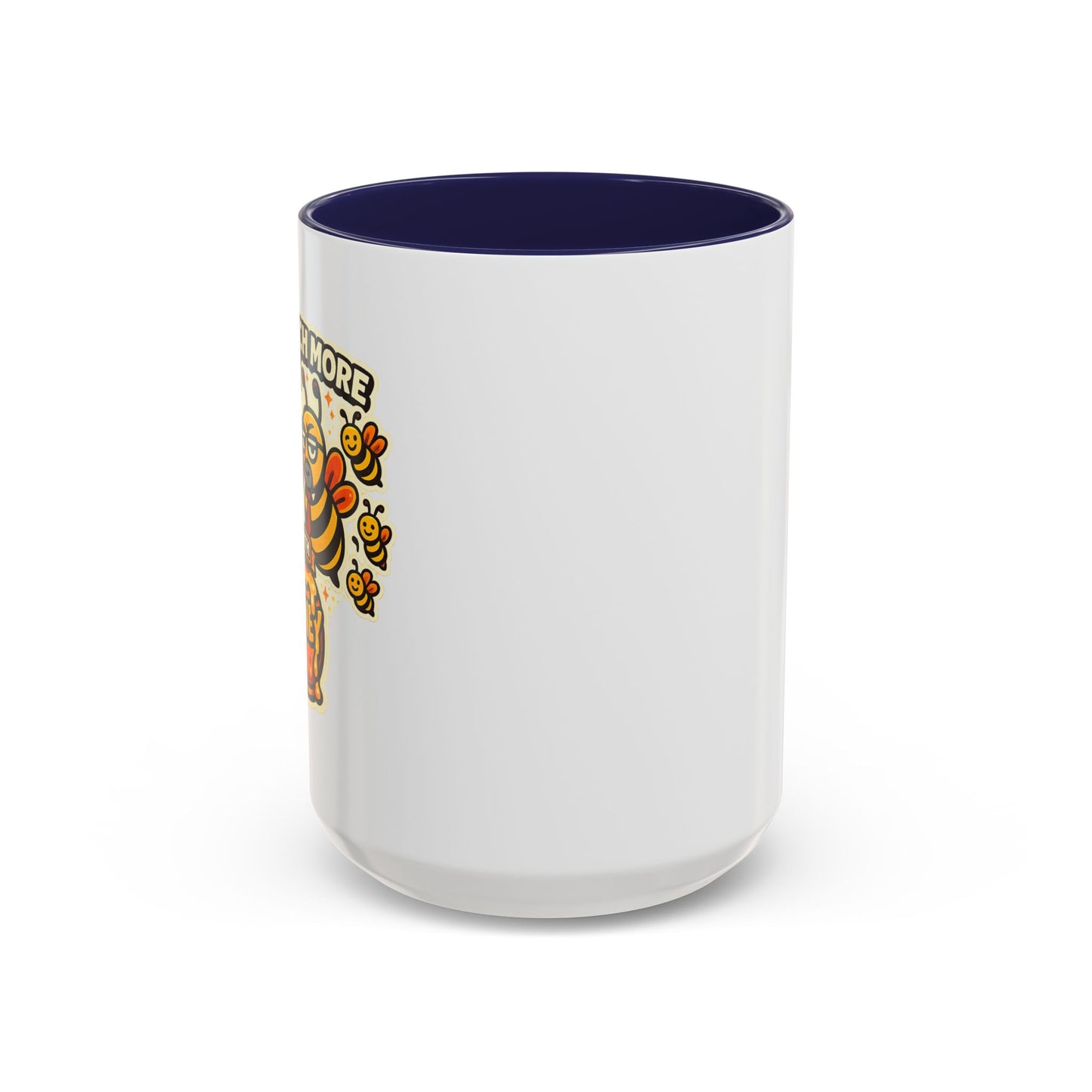 You Catch More Bees with Honey Coffee Mug - Color Accent 11oz and 15oz | Genius Mangoes