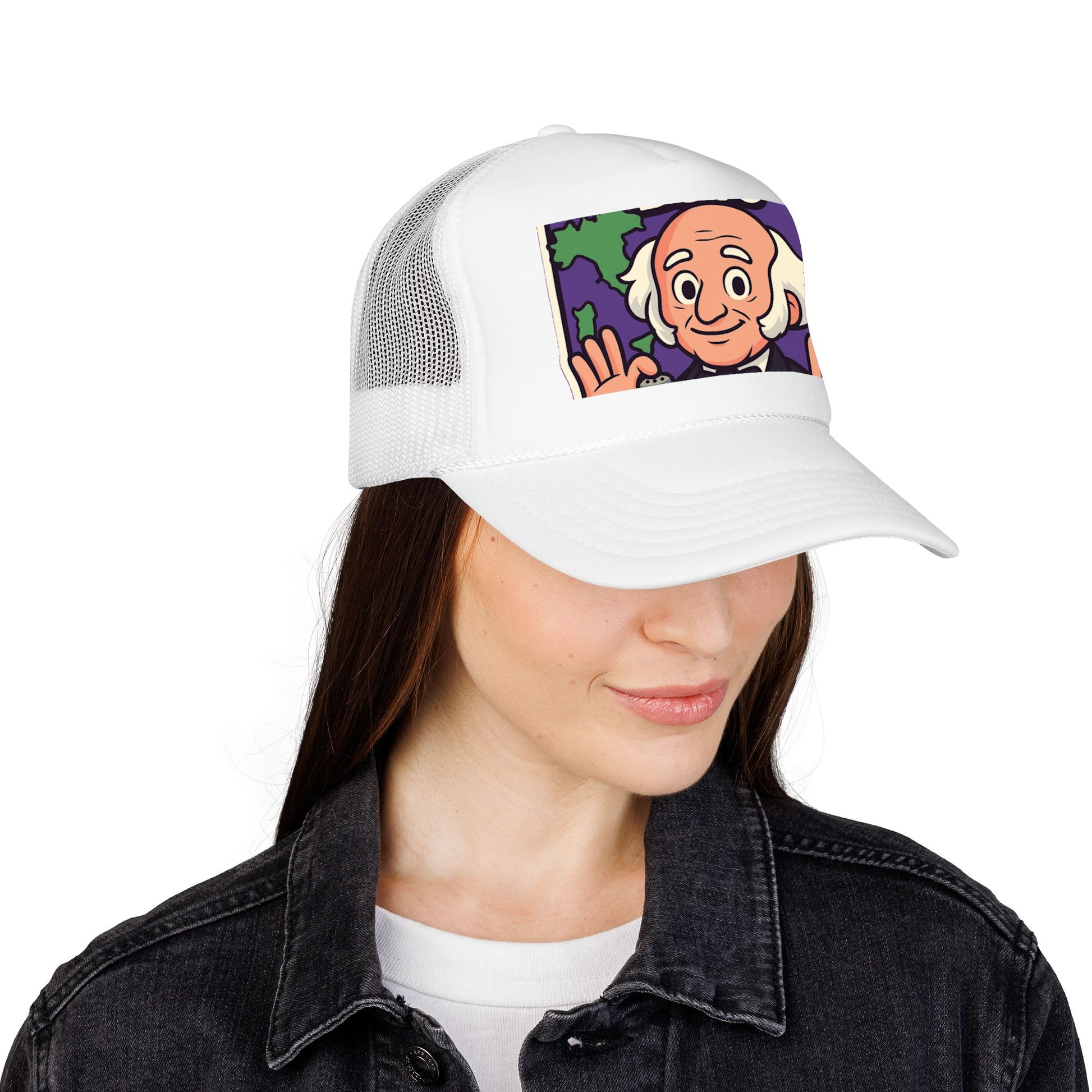 The Van Buren Boys Foam Trucker Hat - lifestyle view | Genius Mangoes