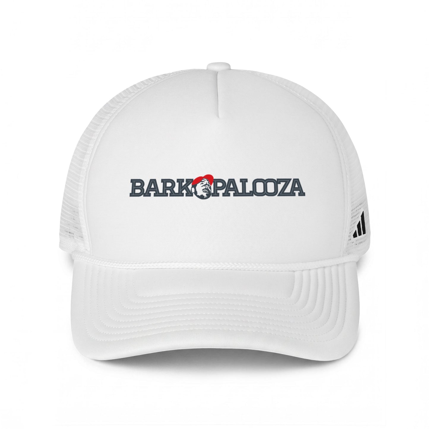 Barkopalooza Logo Trucker Hat - adidas Premium | Genius Mangoes