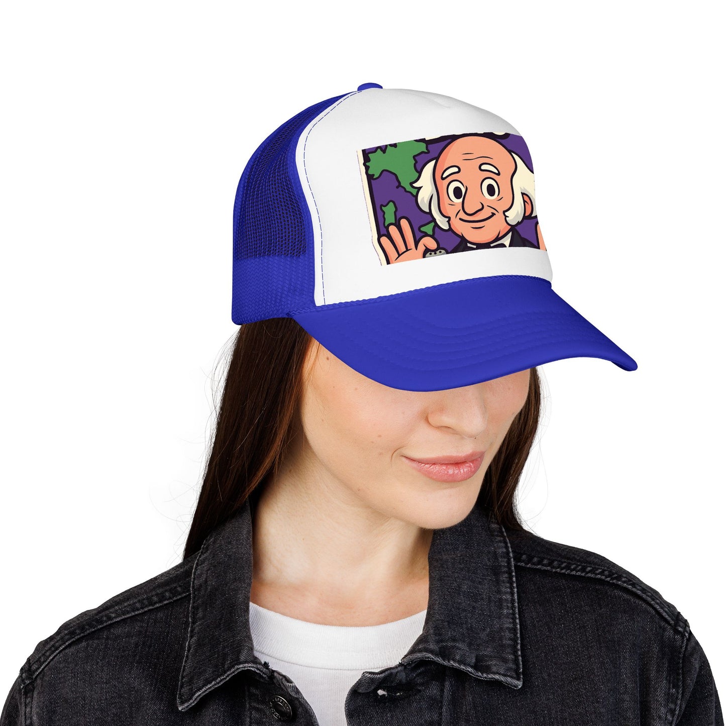 The Van Buren Boys Foam Trucker Hat - lifestyle view | Genius Mangoes