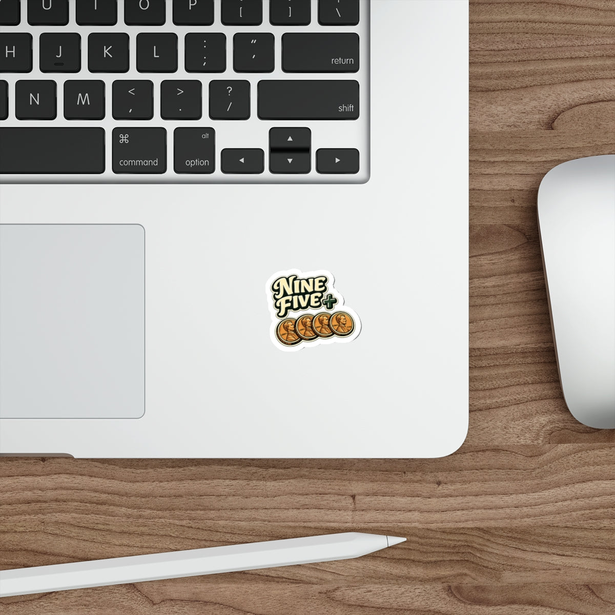 Nine Five Plus Four Pennies Die-Cut Sticker - Waterproof Vinyl Decal | Genius Mangoes
