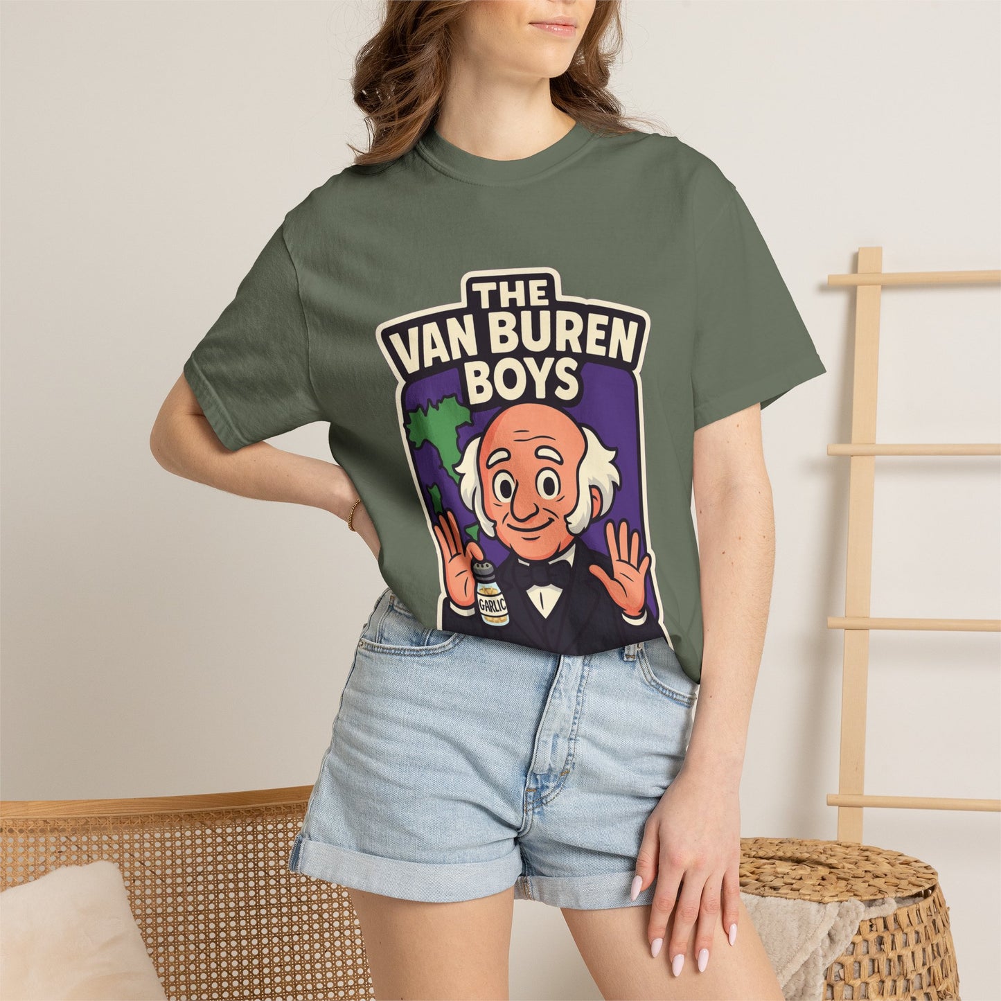 The Van Buren Boys Premium Tee - garment-dyed cotton | Genius Mangoes