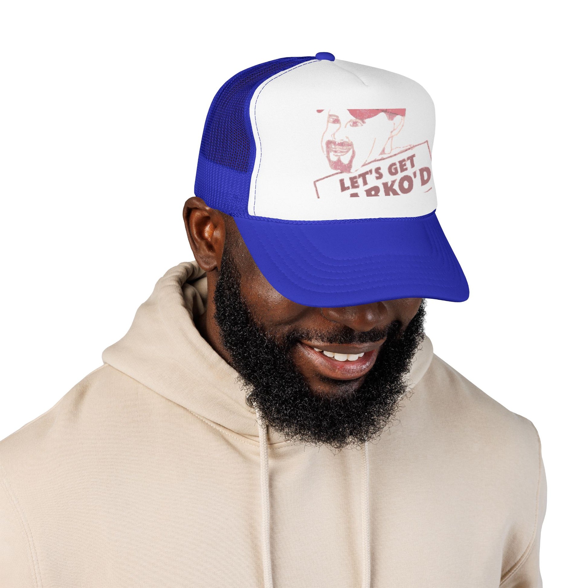 Barkopalooza 1998 Let's Get Barko'd Foam Trucker Hat - lifestyle view | Genius Mangoes