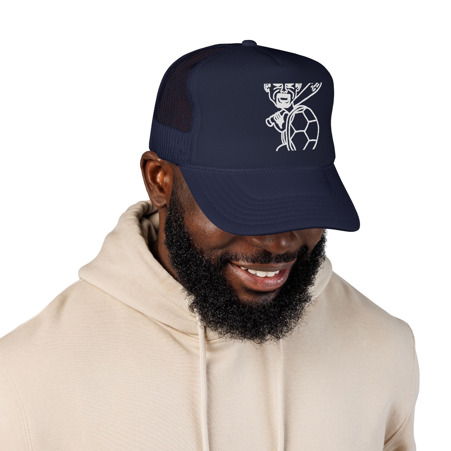 Barkopalooza Hit it Hard Foam Trucker Hat - lifestyle view | Genius Mangoes