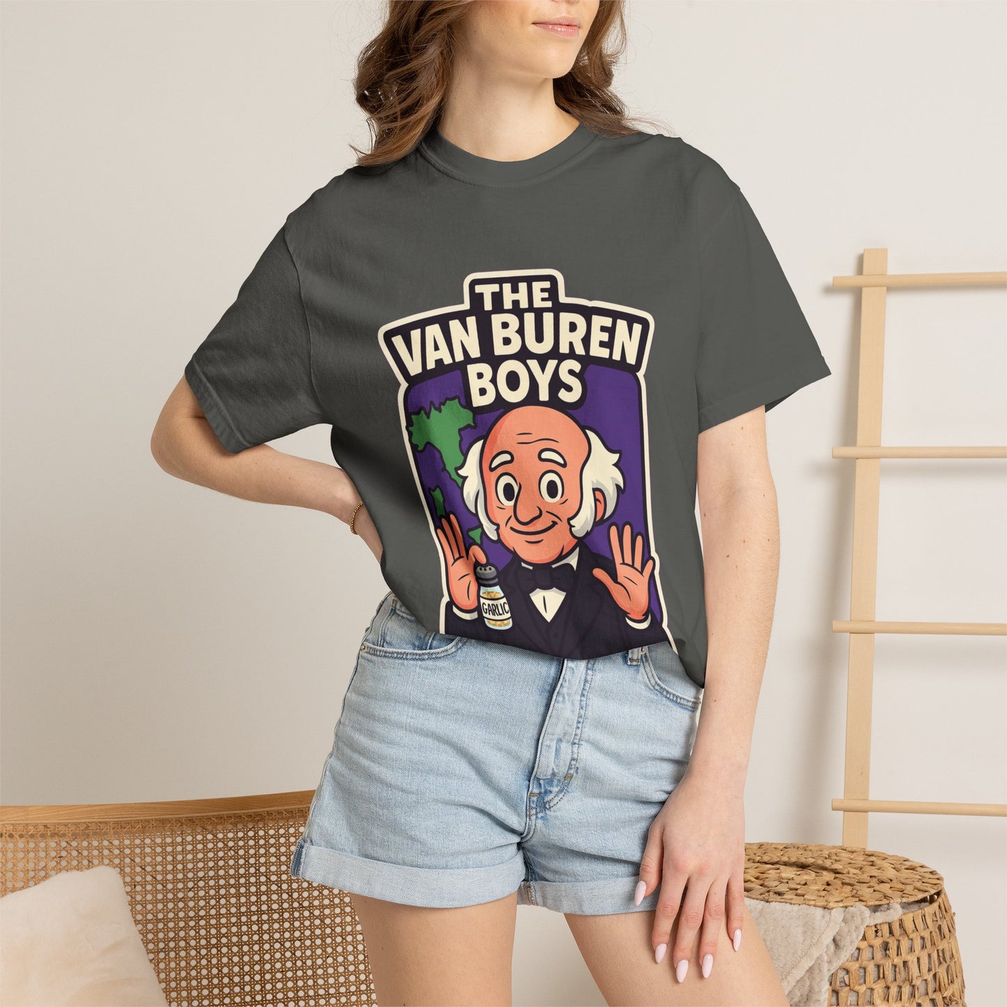 The Van Buren Boys Premium Tee - garment-dyed cotton | Genius Mangoes