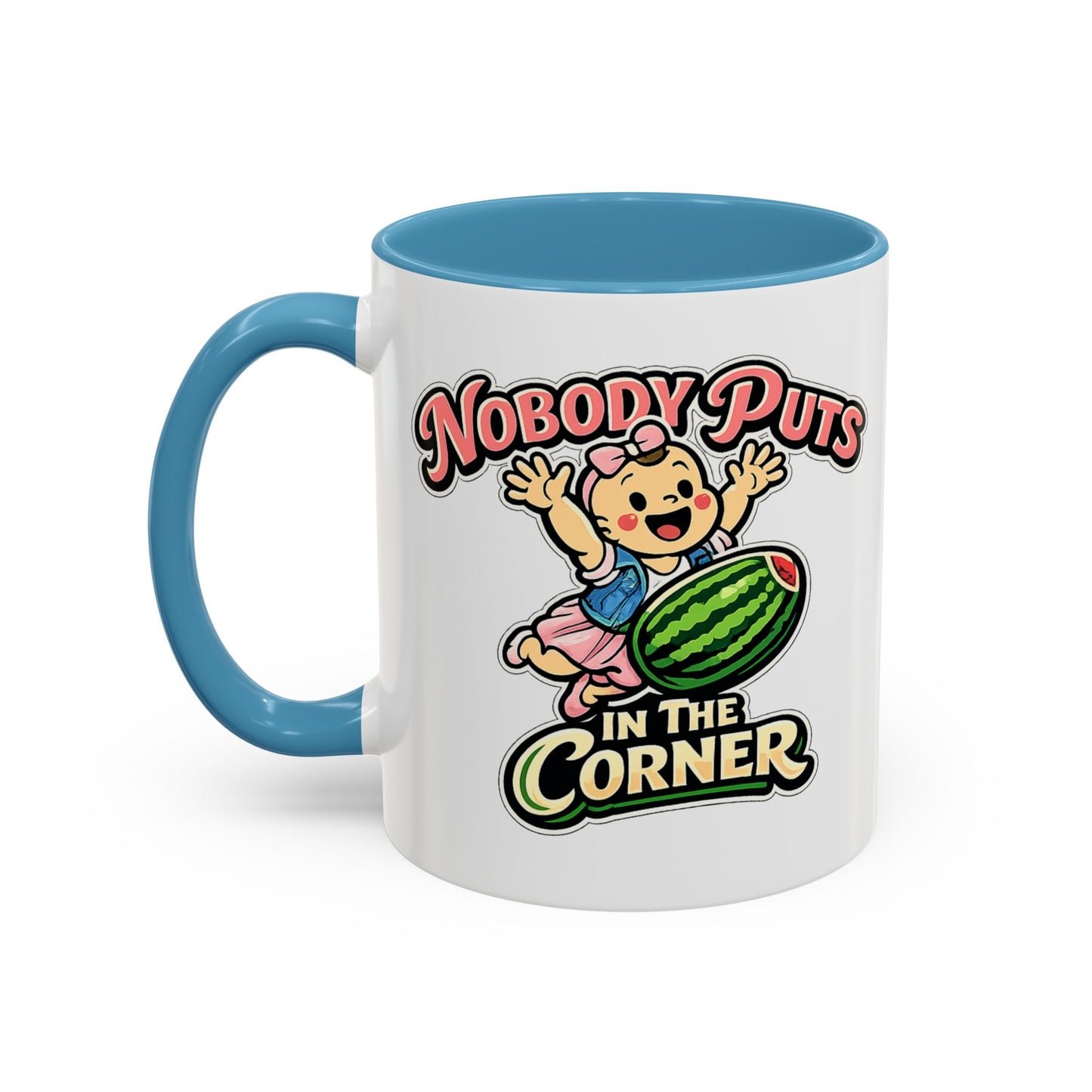 Corner Baby Coffee Mug - Color Accent (11oz & 15oz) | Genius Mangoes