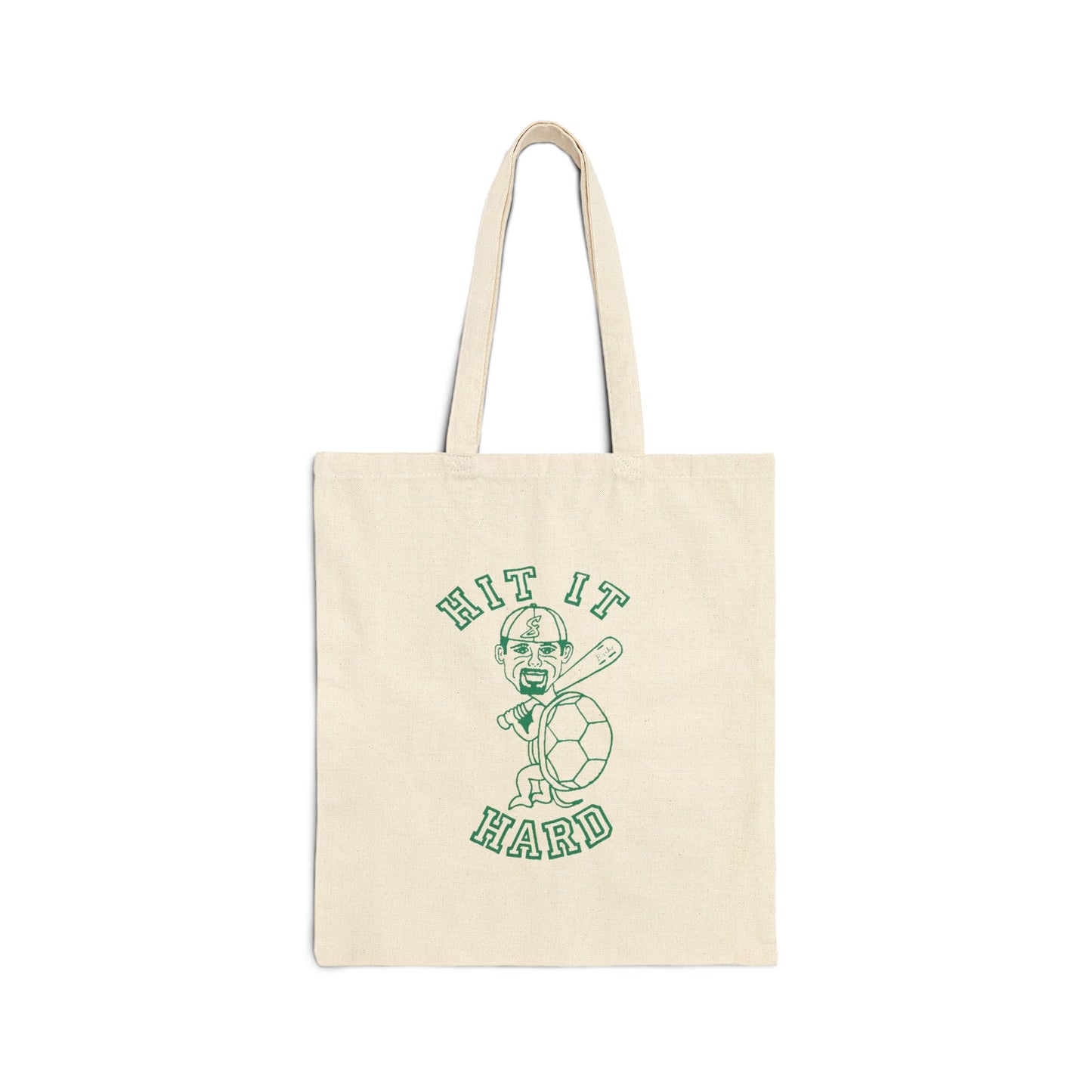 Barkopalooza - Hit it Hard Heavy Cotton Tote Bag in Natural | Genius Mangoes