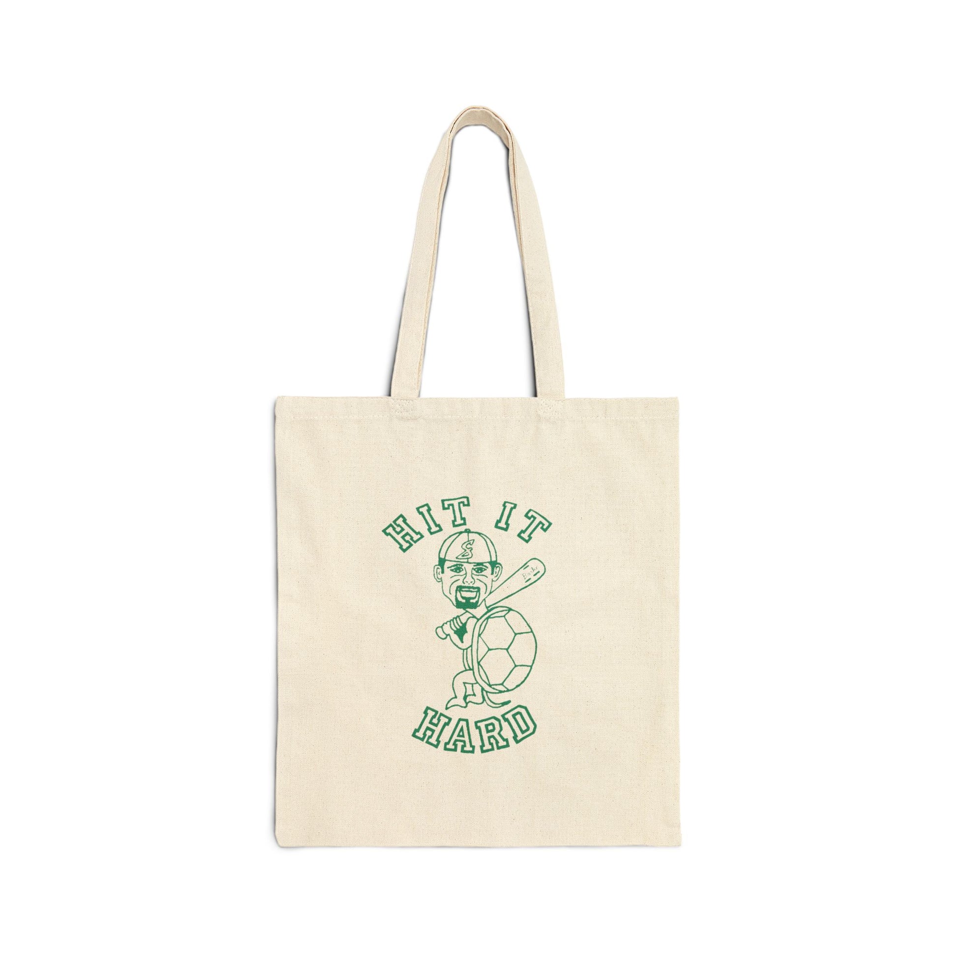 Barkopalooza - Hit it Hard Heavy Cotton Tote Bag in Natural | Genius Mangoes