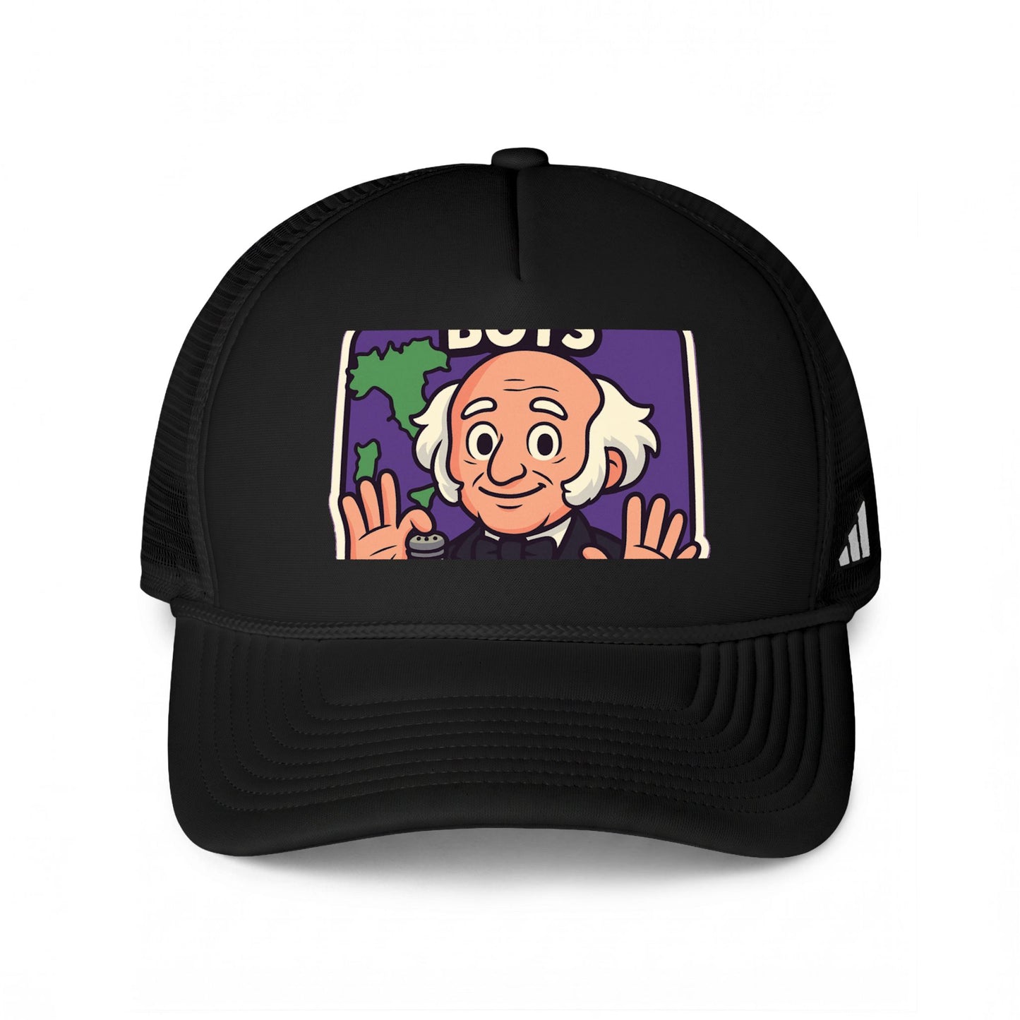 The Van Buren Boys Trucker Hat in Black / White | Genius Mangoes