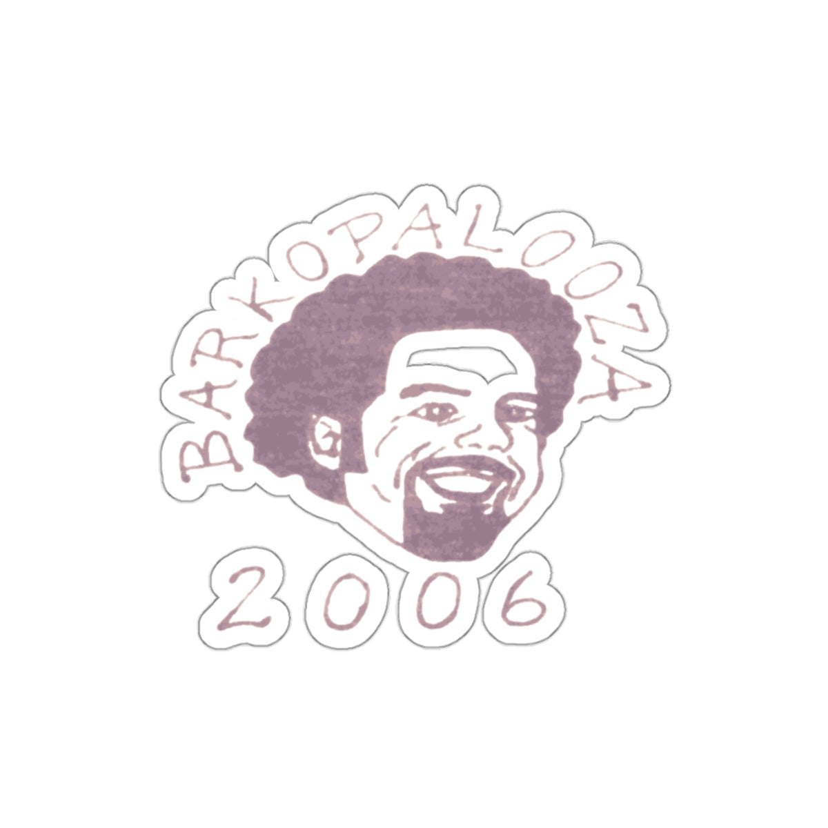 Barkopalooza 2006 Die-Cut Sticker - 3 inch waterproof vinyl decal | Genius Mangoes