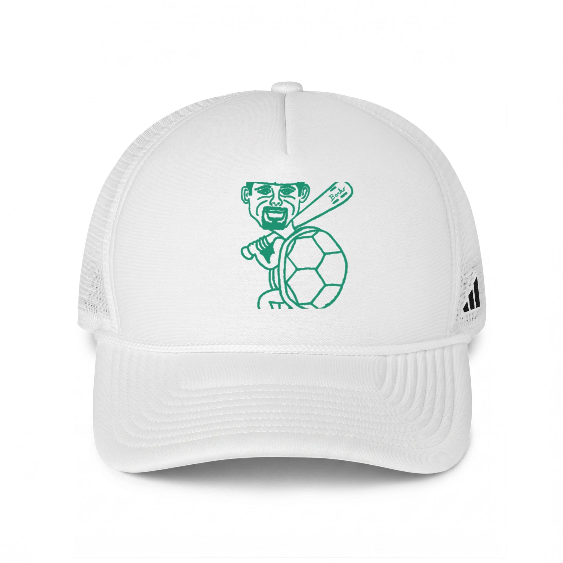 Barkopalooza Hit it Hard Trucker Hat in White / Black | Genius Mangoes