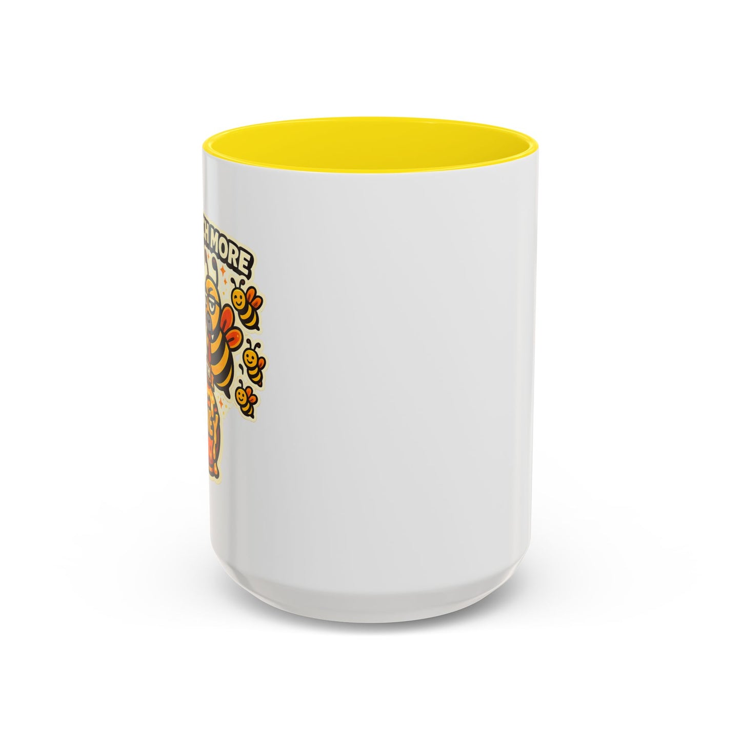 You Catch More Bees with Honey Coffee Mug - Color Accent 11oz and 15oz | Genius Mangoes