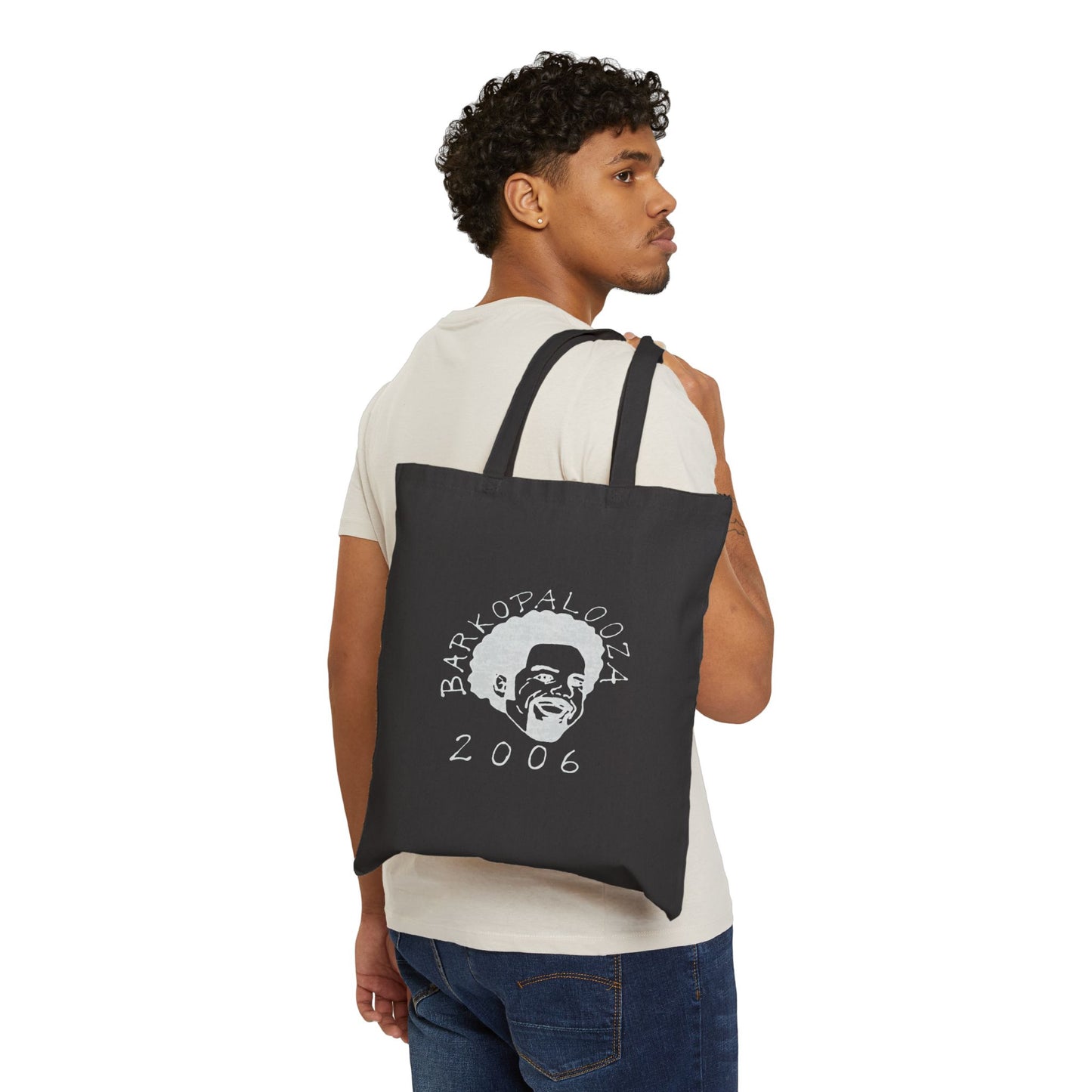 Barkopalooza 2006 Heavy Cotton Tote Bag - lifestyle view | Genius Mangoes
