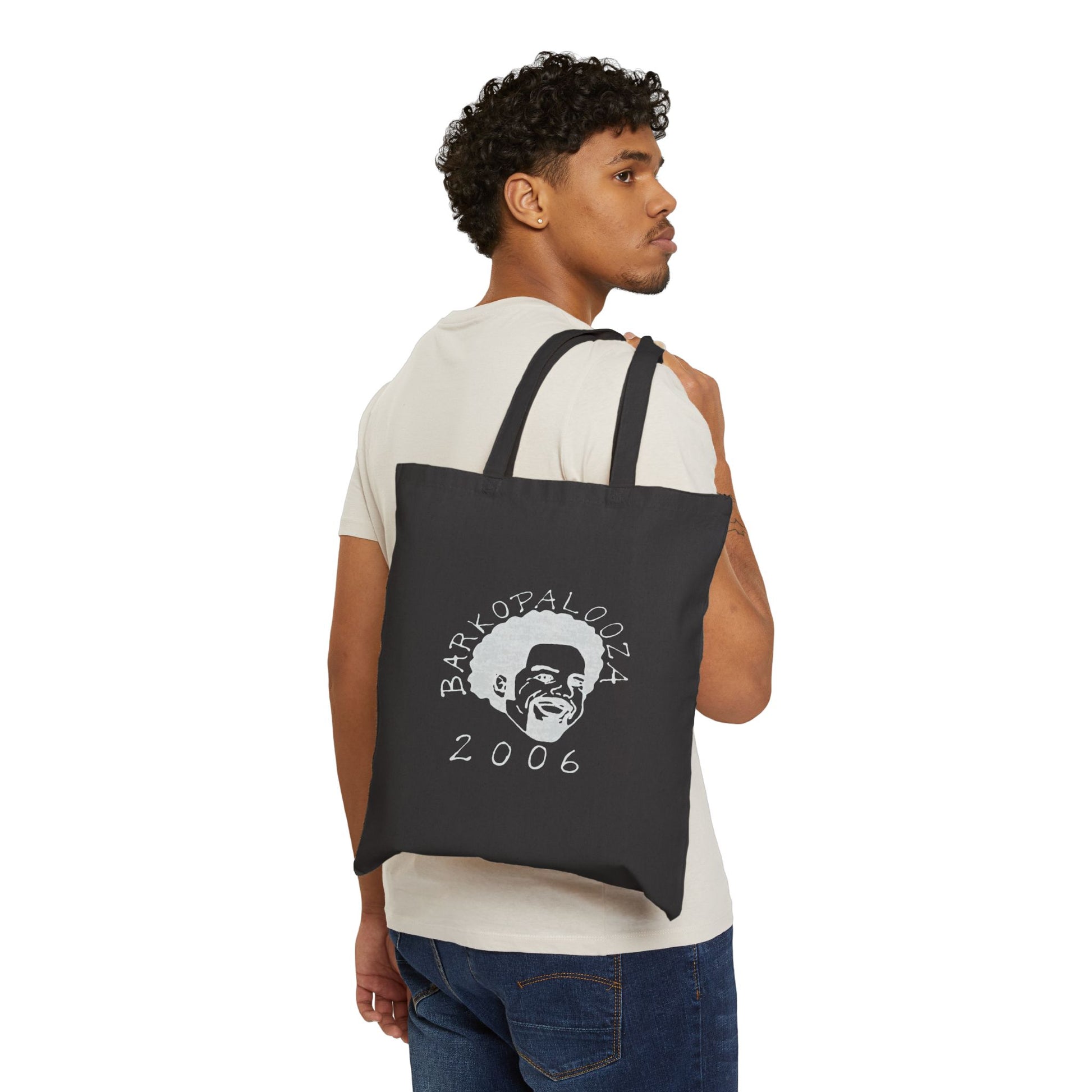 Barkopalooza 2006 Heavy Cotton Tote Bag - lifestyle view | Genius Mangoes