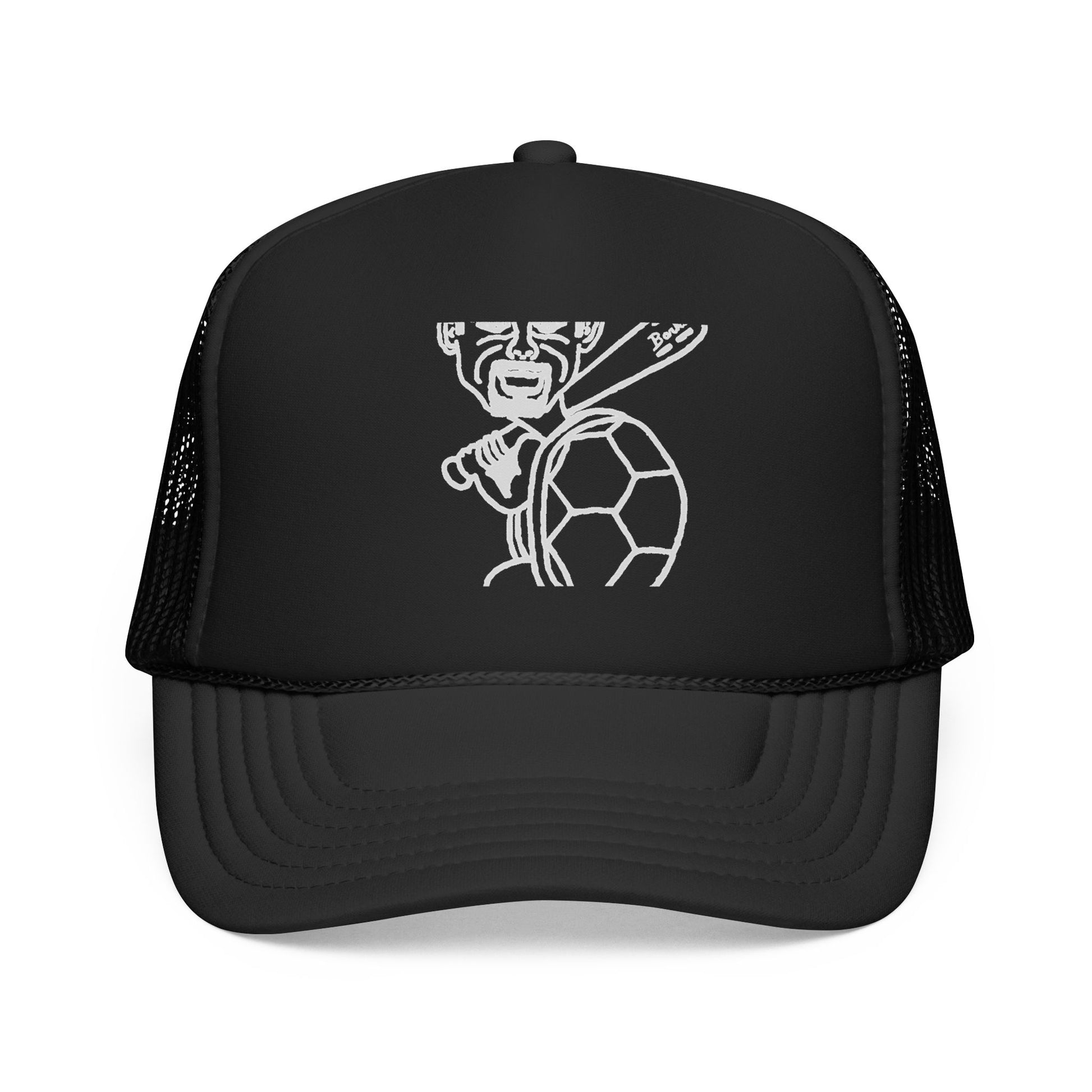 Barkopalooza Hit it Hard Foam Trucker Hat in Black | Genius Mangoes