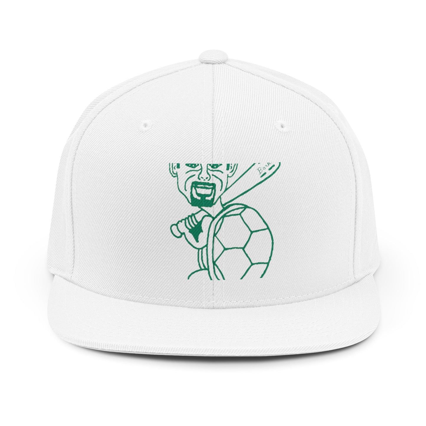 Barkopalooza Hit it Hard Snapback Hat in White | Genius Mangoes