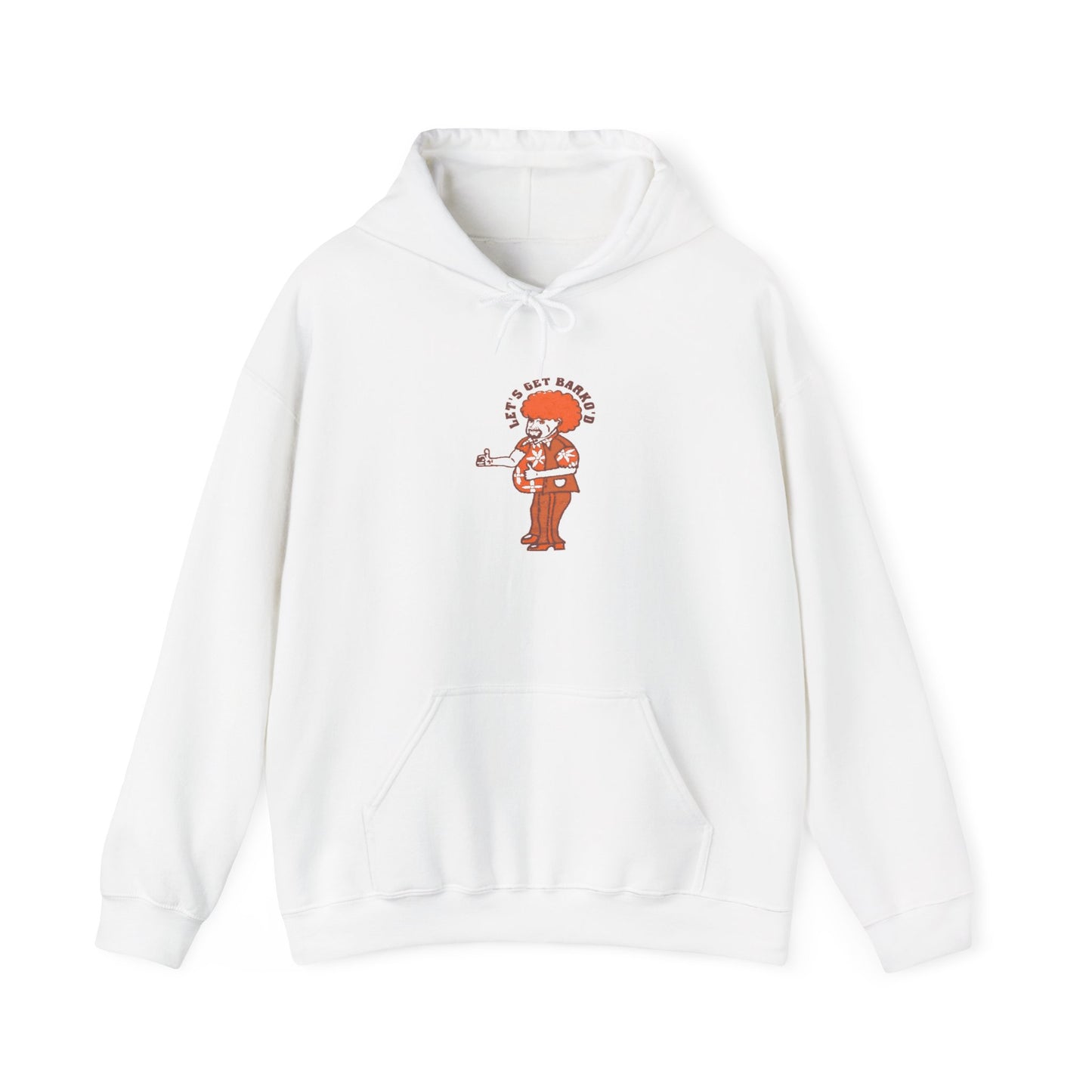 Barkopalooza 1999 - Retro Hoodie in White | Genius Mangoes
