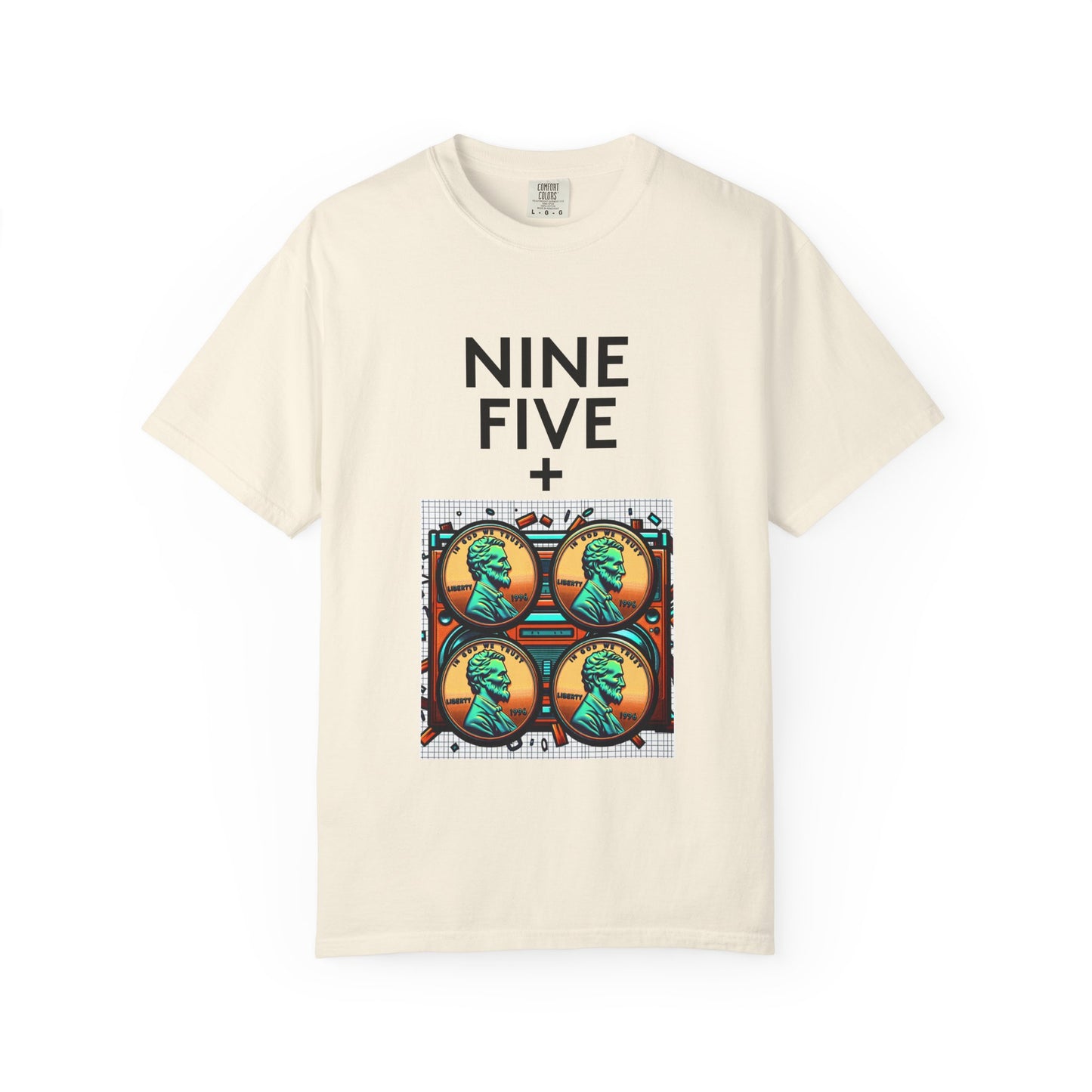 Nine Five Plus Four Pennies Premium Tee - garment-dyed cotton | Genius Mangoes