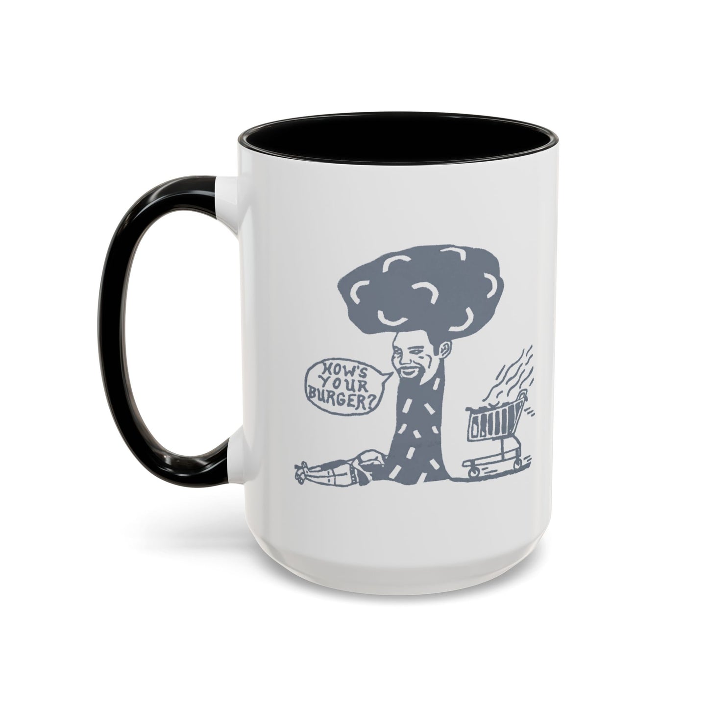Barkopalooza 2005 - How's Your Burger Coffee Mug - Color Accent 11oz and 15oz | Genius Mangoes