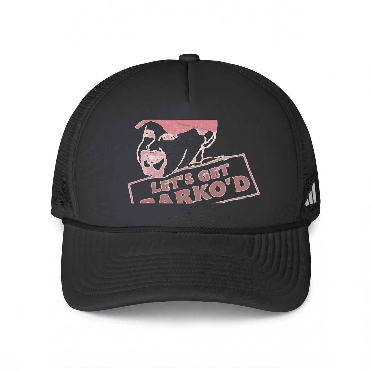 Barkopalooza 1998 Let's Get Barko'd Trucker Hat in Team Dark Grey / Black / White | Genius Mangoes